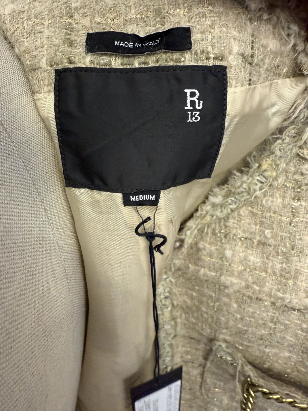 R13 R13 Square Shoulder Tweed Jacket - RP.2350€ Size M / US 6-8 / IT 42-44 - 18 Thumbnail