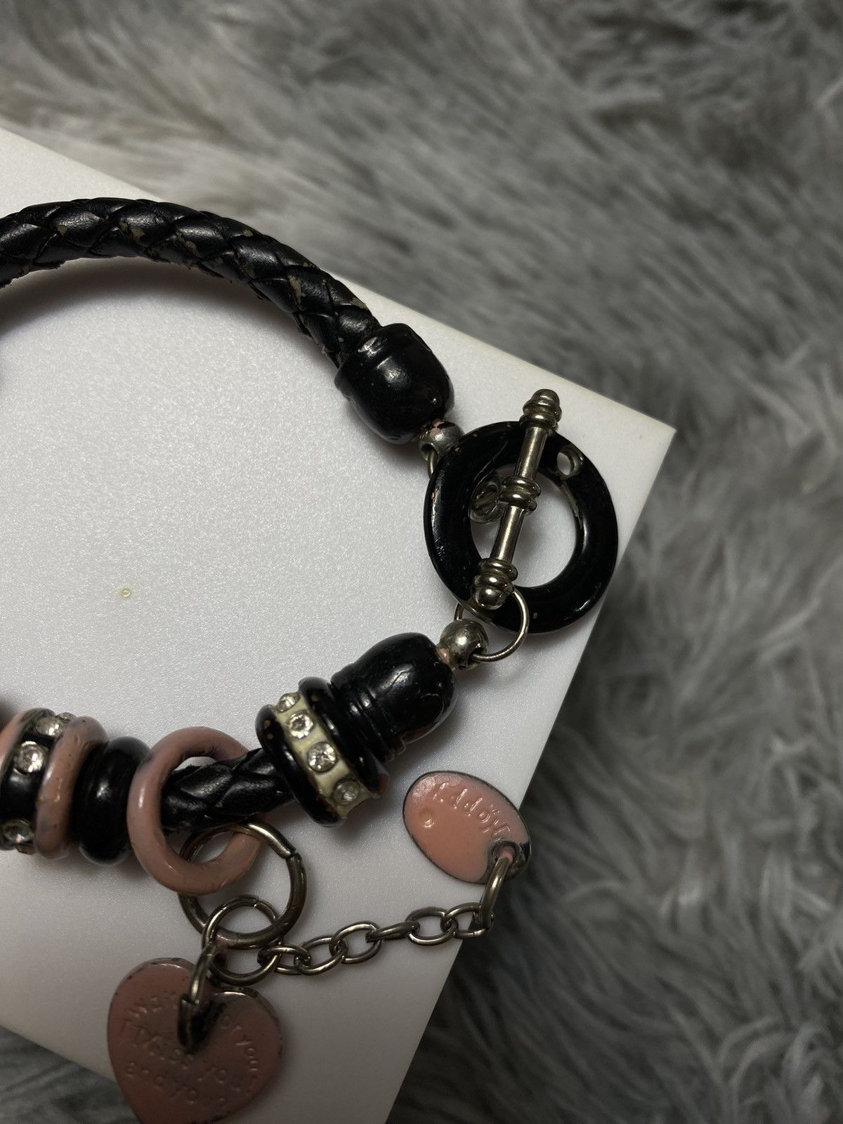 Japanese Brand × Jewelry × Vintage Charming Bracelet Watch with Hearts and Crystals Size ONE SIZE - 4 Thumbnail