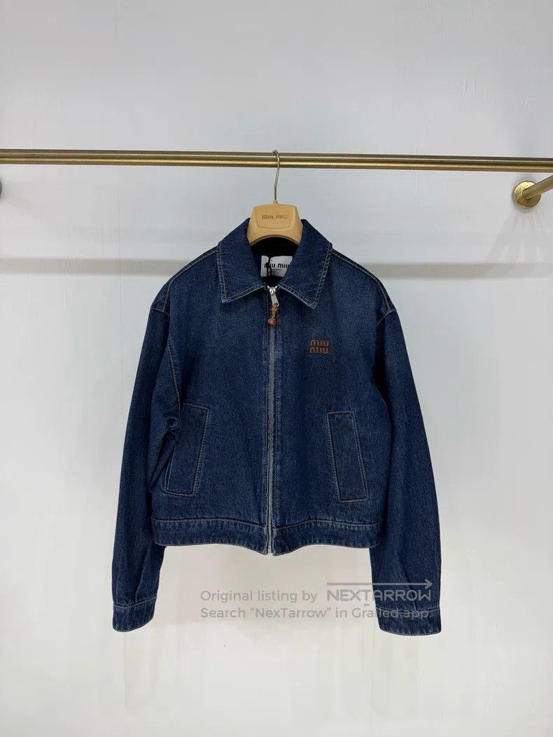 Miu Miu Miu Miu 36 Denim denim jacket Size S / US 4 / IT 40 - 1 Thumbnail