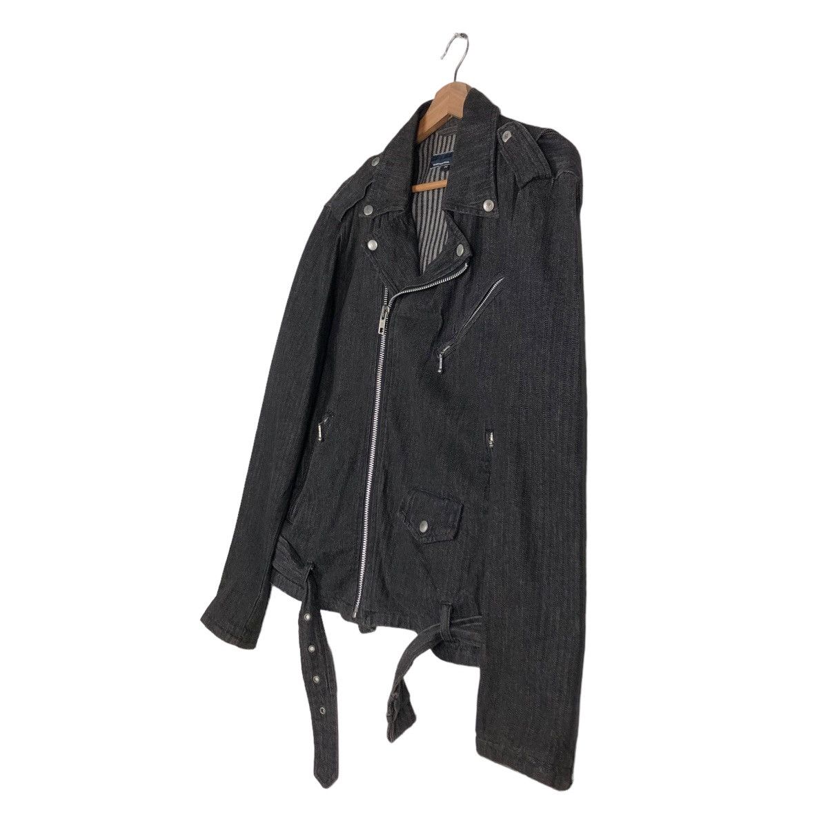 Japanese Brand Biker Jacket Bondage Double Breast Suggestion Japan Striped Size US M / EU 48-50 / 2 - 2 Thumbnail
