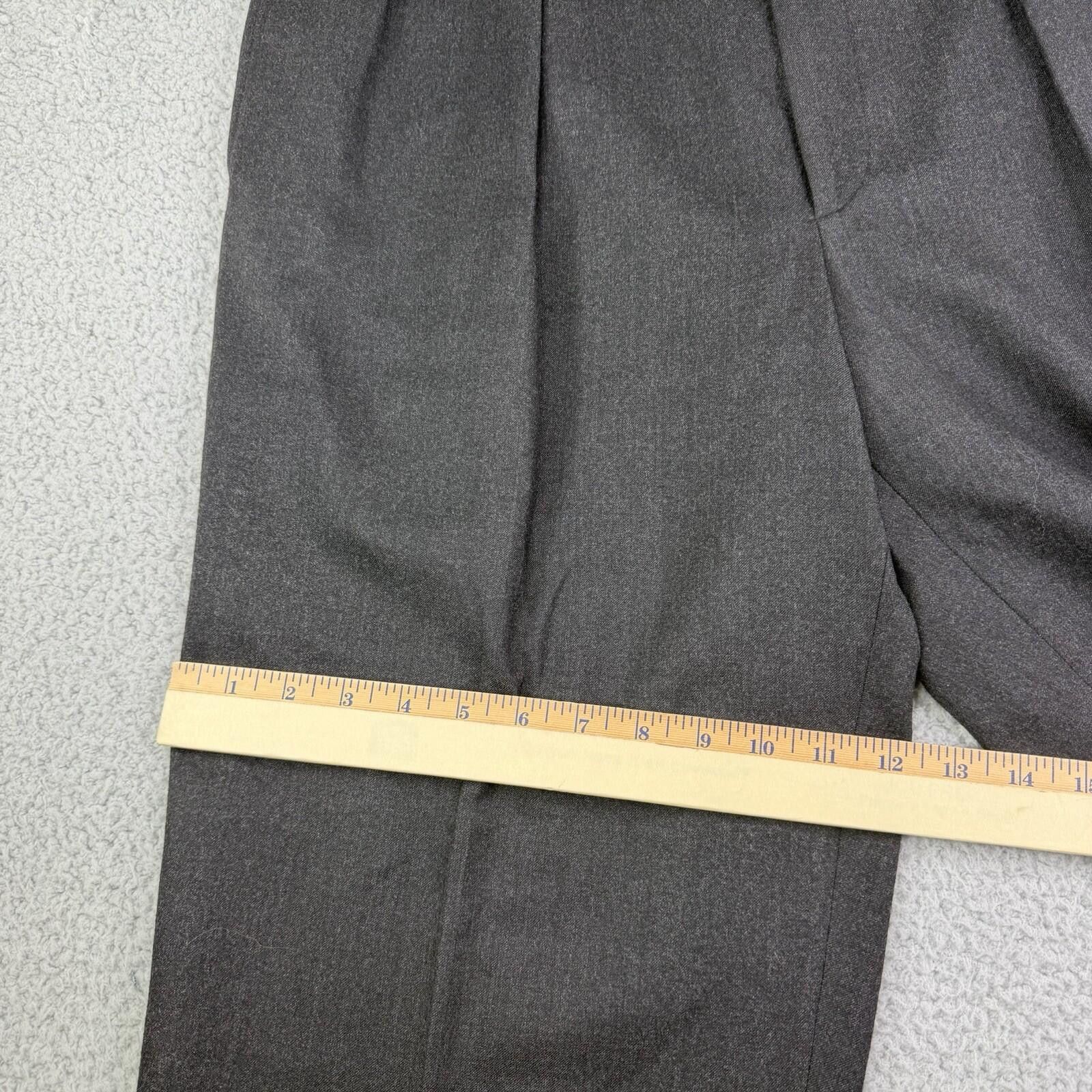 Other Vitale Barberis Canonico Gray Wool Dress Pants Men's 36x31 Size US 36 / EU 52 - 6 Thumbnail