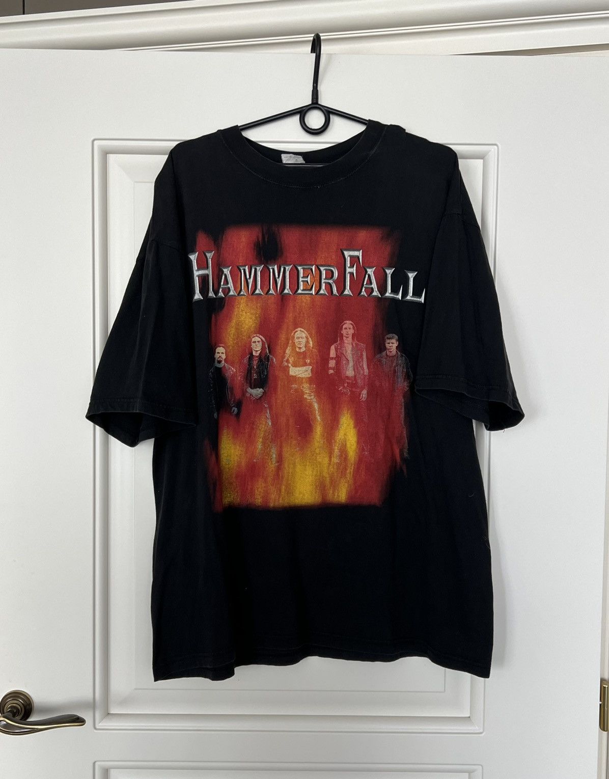 Band Tees Vintage Hammer Fall Band Tee Rock 90s T-Shirt Size US XL / EU 56 / 4 - 1 Thumbnail