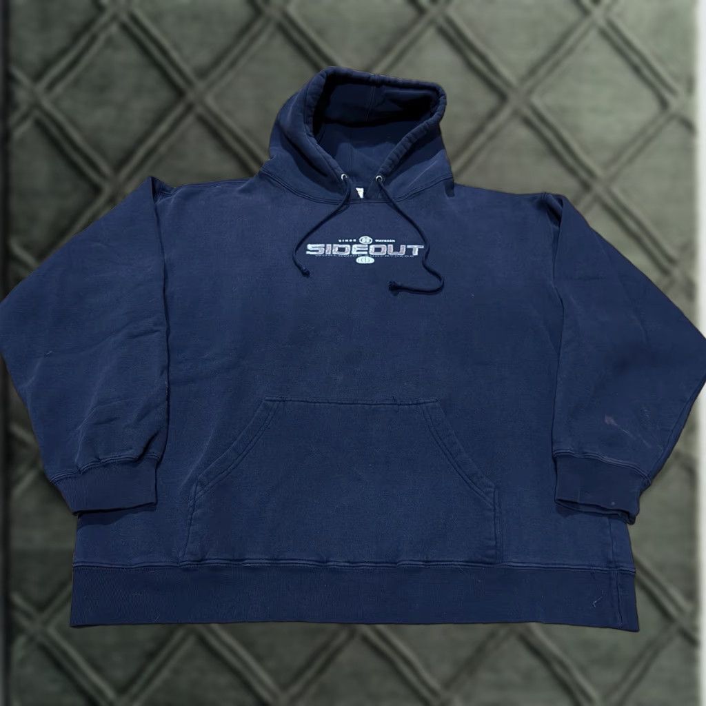 Sideout VTG Sideout Hoodie Sweatshirt Y2K Skater Surf Navy Blue Men’s XL Faded Rare Size US XL / EU 56 / 4 - 1 Thumbnail