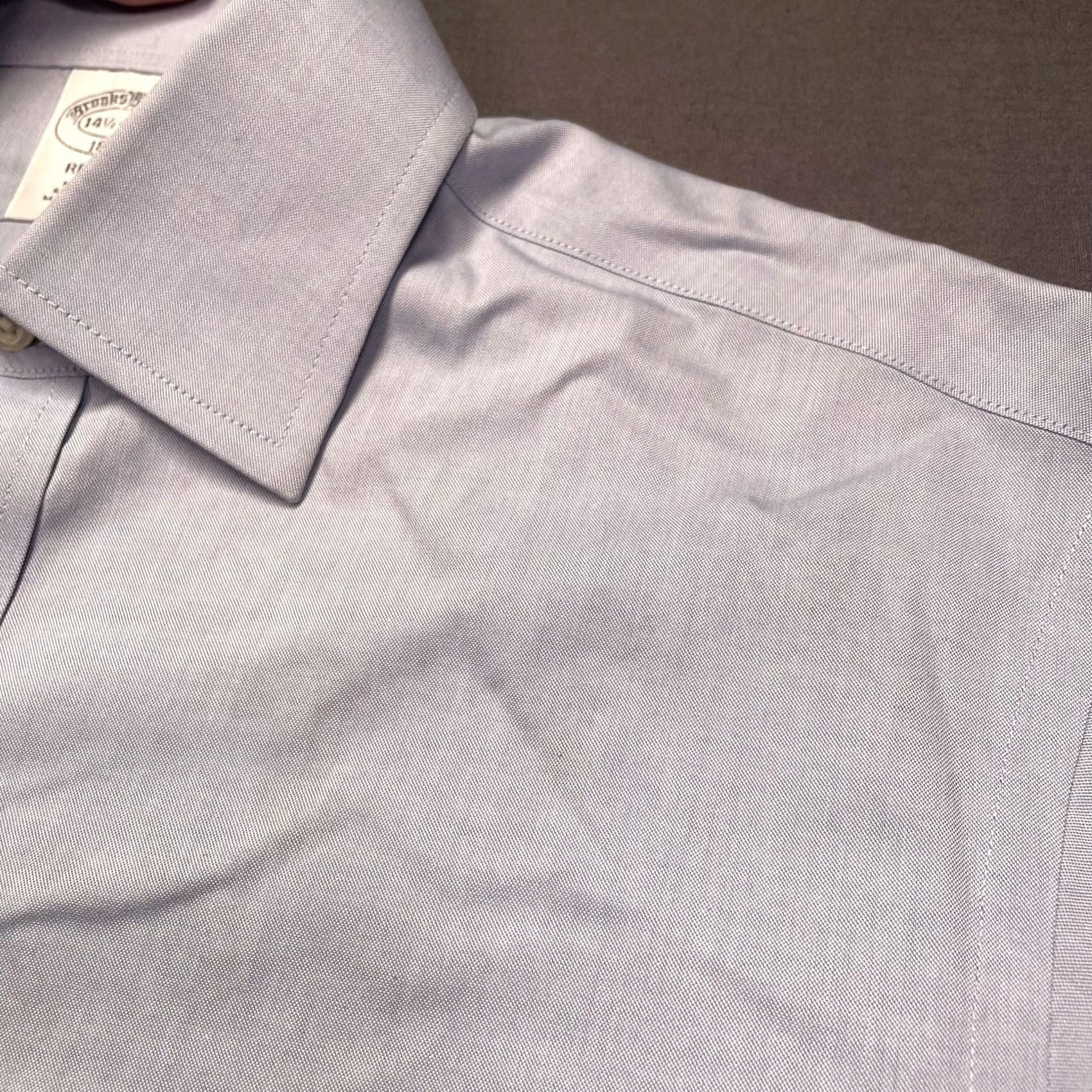Brooks Brothers Brooks Brothers Shirt Mens Small 14.5 Blue Solid Long Sleeve Non Iron Button Up Regent Fit Women's? Mens Size US S / EU 44-46 / 1 - 3 Thumbnail