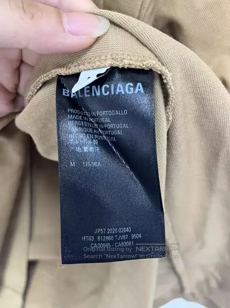Balenciaga Balenciaga Khaki BB embroidered logo letter short-sleeve s Size US M / EU 48-50 / 2 - 7 Thumbnail