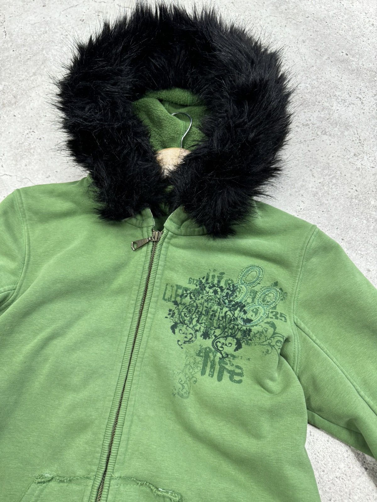 Japanese Brand × Other Vintage Fur Hood Undercover LGB Junya Watanabe Style Hoodie Size US M / EU 48-50 / 2 - 4 Thumbnail
