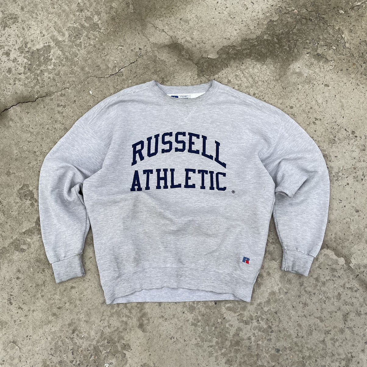 Russell Athletic × Vintage Vintage Russel Athletic Sweatshirt Fitted 90s Y2K USA Size US XL / EU 56 / 4 - 1 Thumbnail
