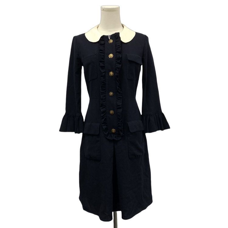 Gucci Gucci Ruffle Button-Up Dress Size 42 Size M / US 6-8 / IT 42-44 - 1 Thumbnail