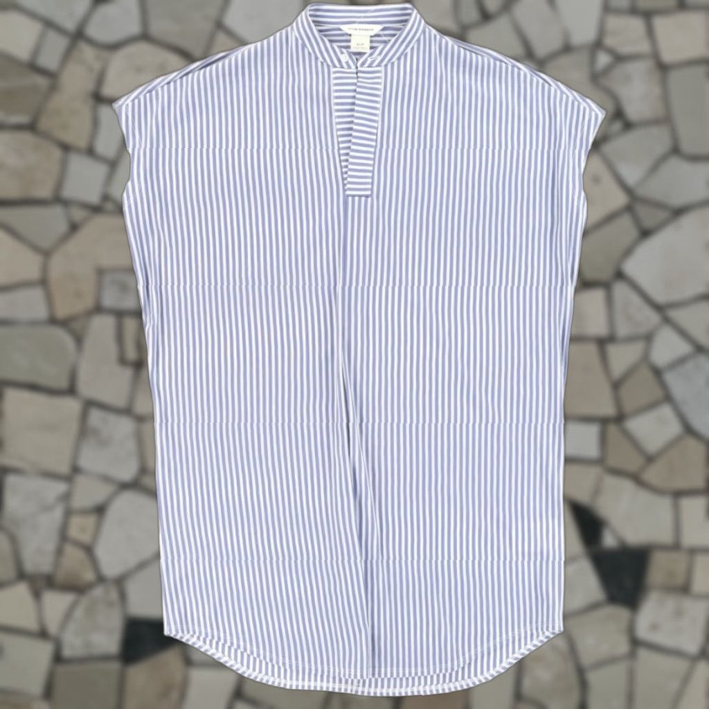 Club Monaco VINTAGE Club Monaco Knit Shirt Dress Robe Striped Blue Women's XS Size XS / US 0-2 / IT 36-38 - 1 Thumbnail