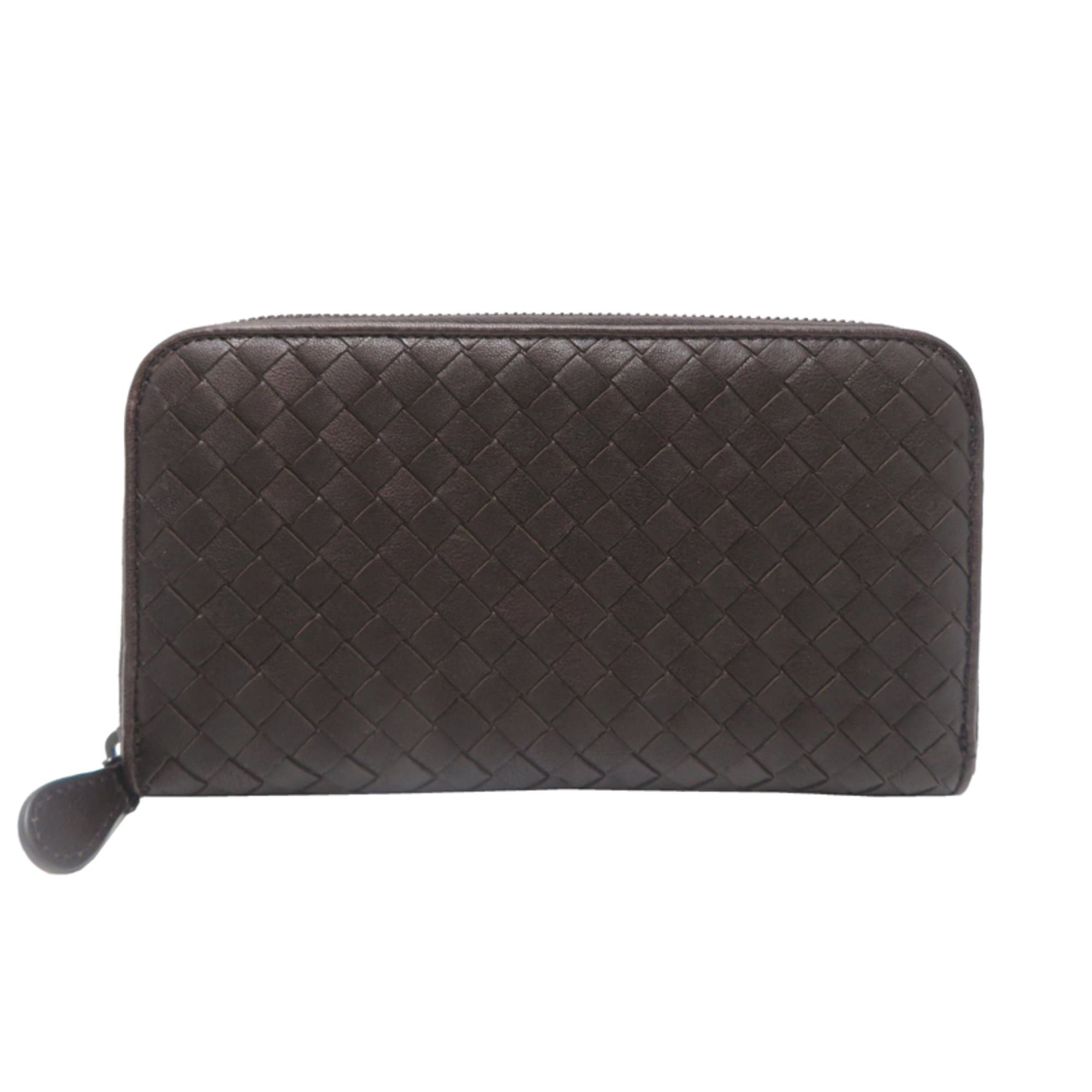 Bottega Veneta Bottega Veneta Intrecciato Women's/Men's Long Wallet 518389 Leather Brown Size ONE SIZE - 1 Thumbnail