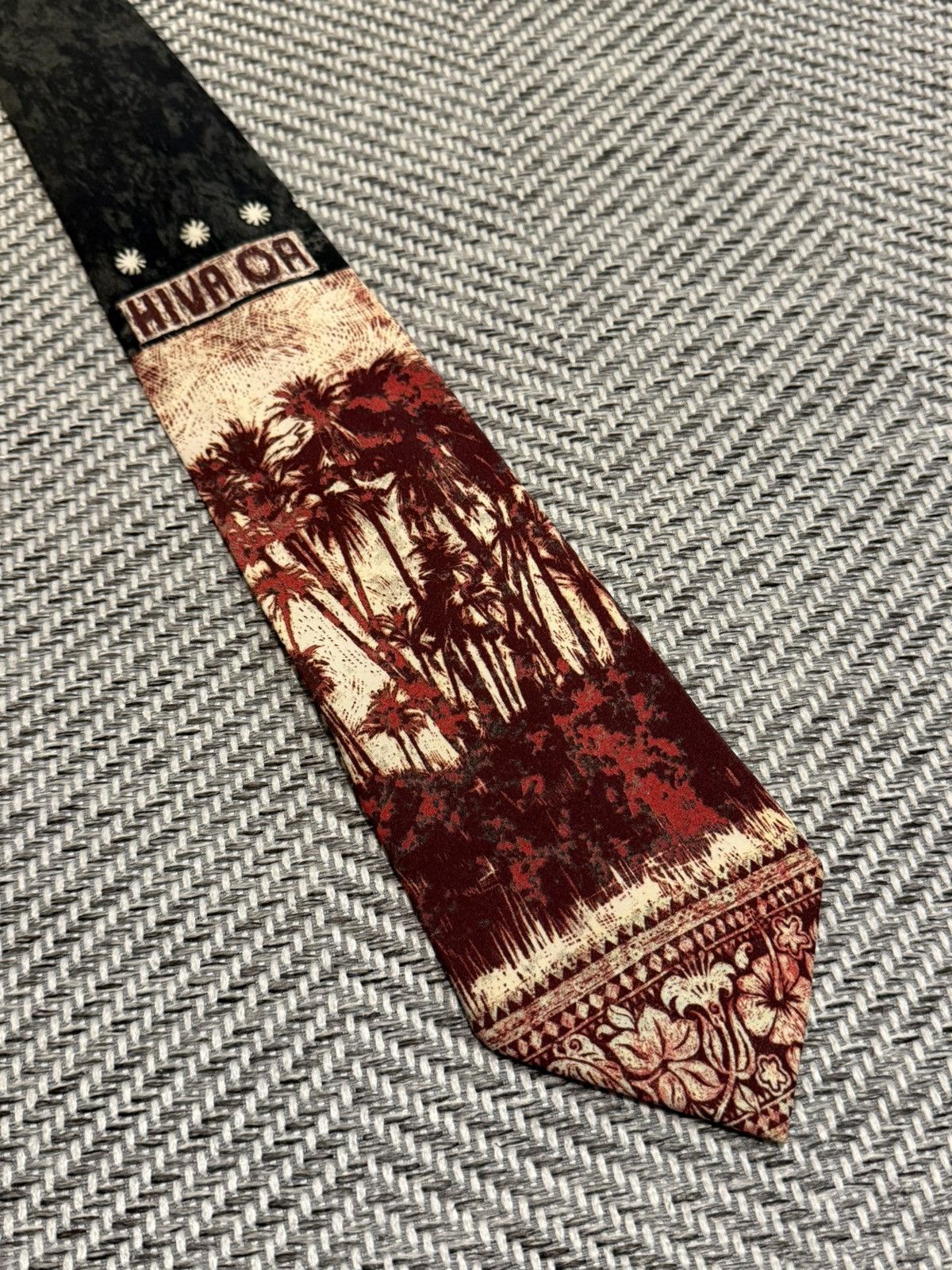 Jean Paul Gaultier Jean Paul Gaultier Homme Palm Tree Panel Tie Size ONE SIZE - 1 Thumbnail