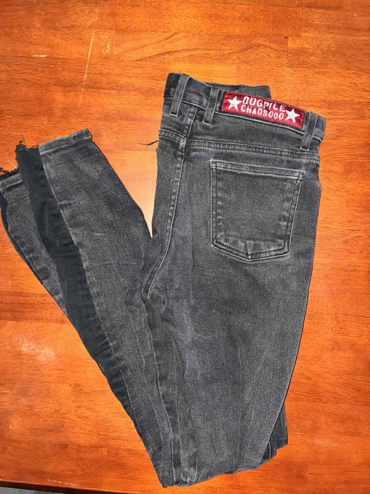 Other Vintage Women's Y2K DogPile Jeans - Black, Size 32 Size 32" / US 10 / IT 46 - 4 Thumbnail