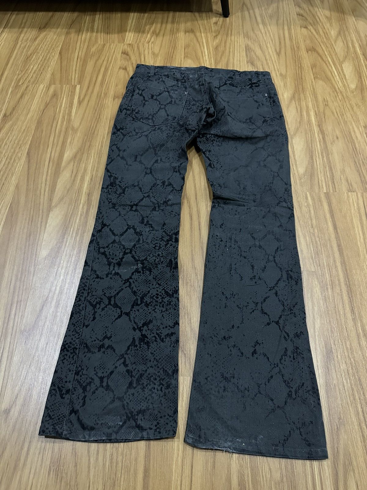 If Six Was Nine Semantic Design "Python" Woven Flared Jeans Size US 30 / EU 46 - 11 Thumbnail