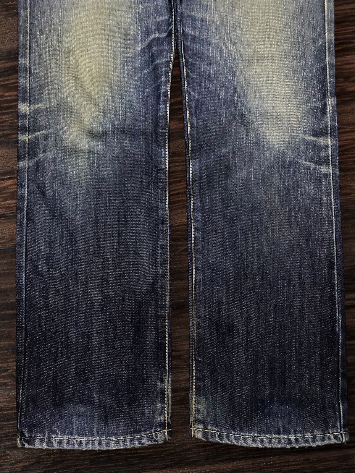 Edwin Vintage Japanese Brand Edwin 402 Fade DistressedLoose Jeans Size US 35 - 5 Thumbnail