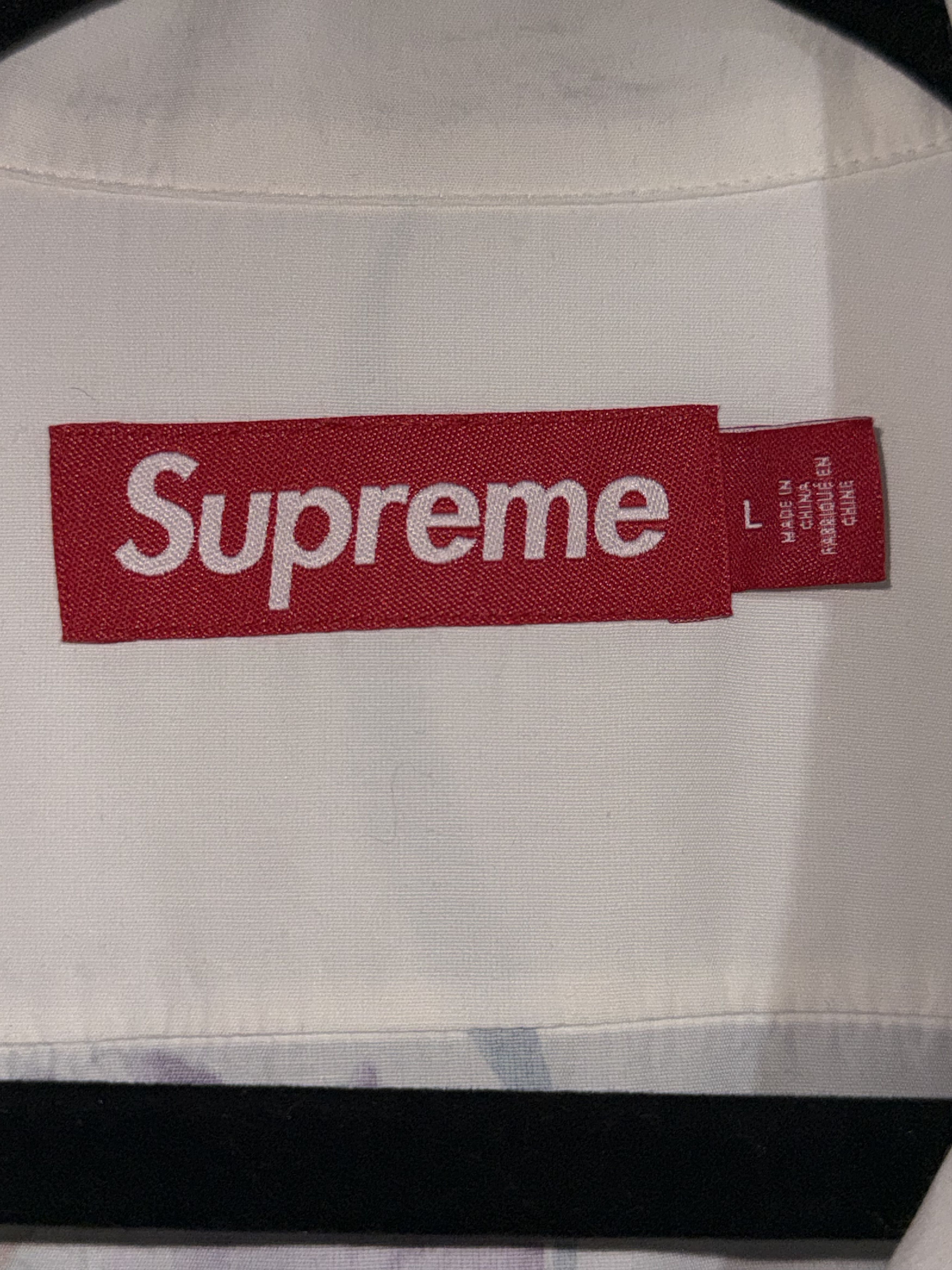 Supreme Supreme AOI Lilies S/S Shirt White Size Large Size US L / EU 52-54 / 3 - 2 Thumbnail