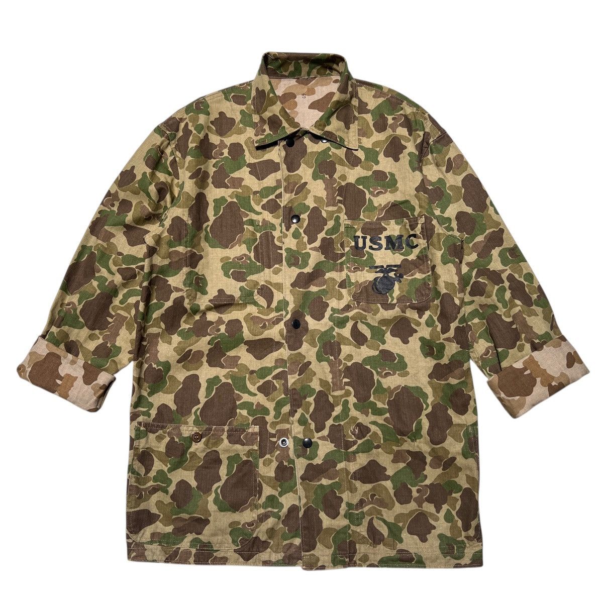 Vintage 🔥 VINTAGE REPRO USMC FROGSKIN REVERSIBLE MILITARY JACKET Size US S / EU 44-46 / 1 - 4 Thumbnail