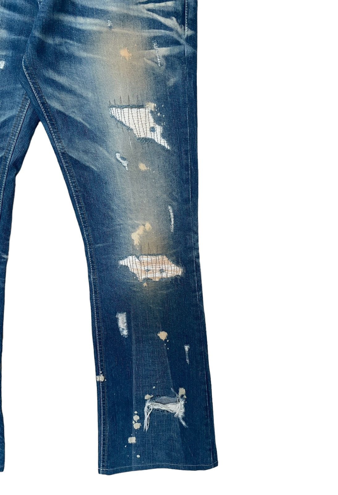 If Six Was Nine Vintage Japanese Brand Midas Flared Jeans 1990s Size US 40 / EU 56 - 4 Thumbnail