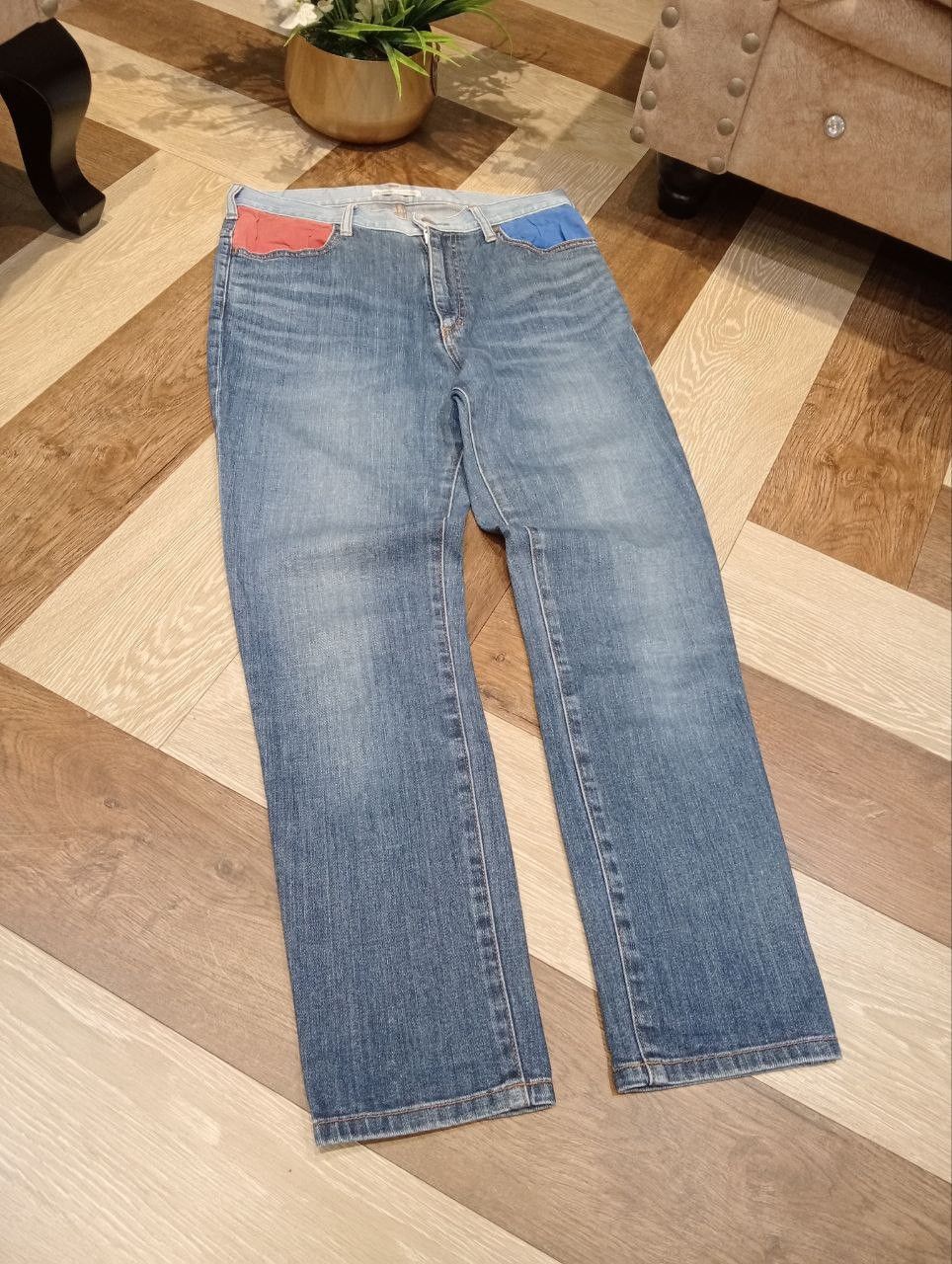 Tsumori Chisato VINTAGE TSUMORI CHISATO ISSEY MIYAKE BLUE DENIM PANTS Size US 30 / EU 46 - 3 Thumbnail