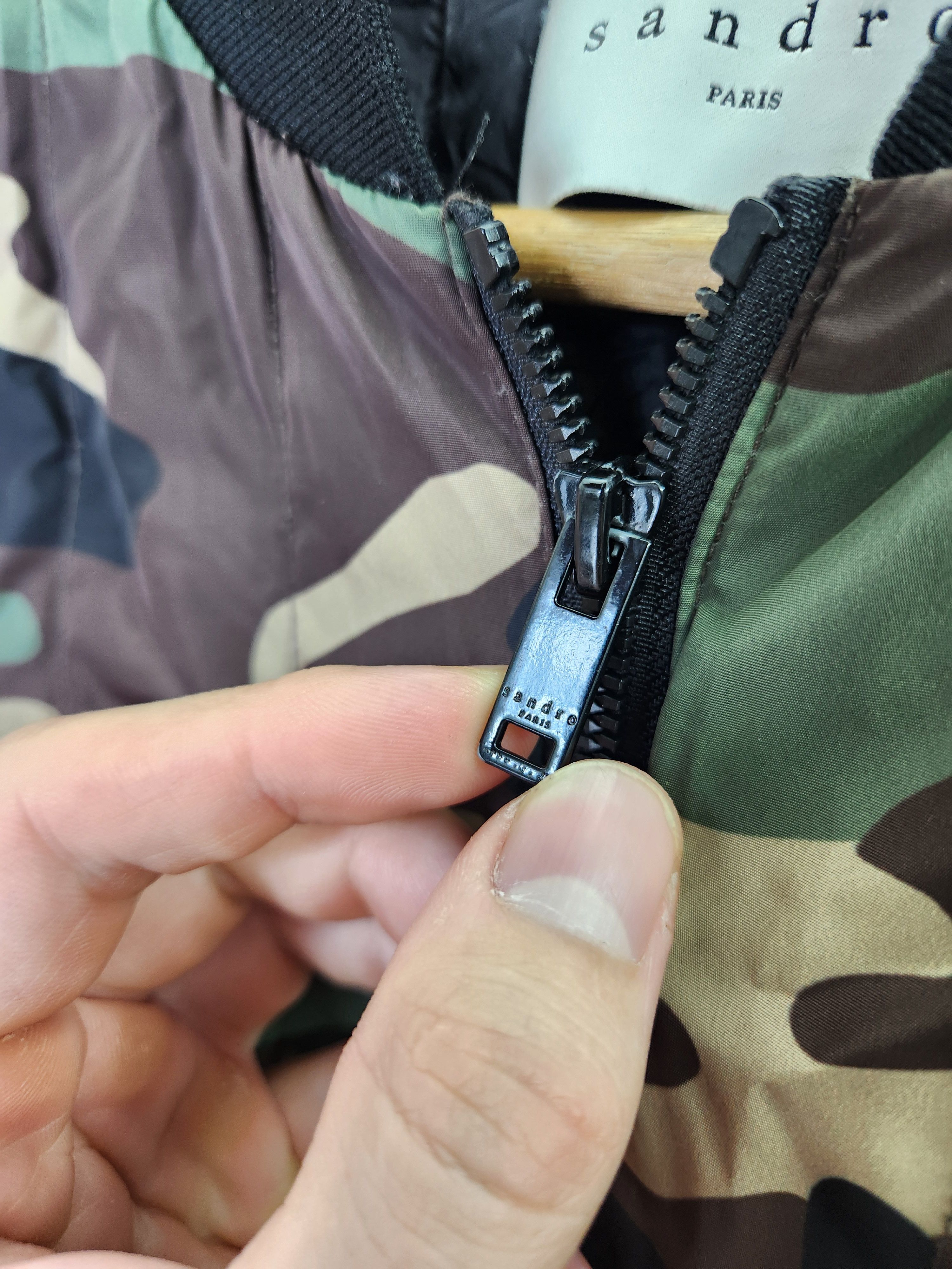 Sandro Sandro camouflage Lightweight down bomber jacket Size US M / EU 48-50 / 2 - 7 Thumbnail