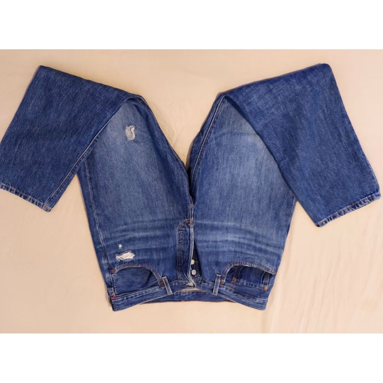 Levi's Mens Levi'S 501 Jeans - 32x28 Classic Straight Denim Pants Button Fit Size US 32 / EU 48 - 5 Thumbnail