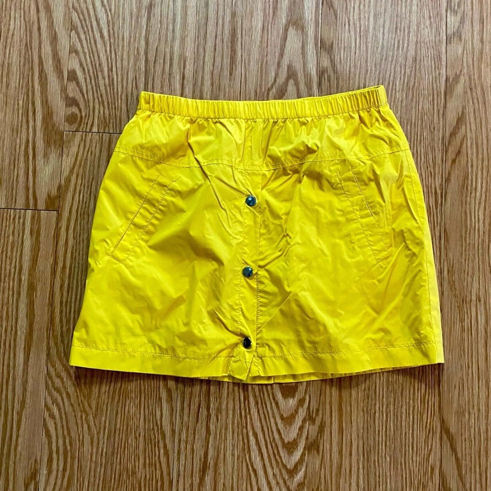 Forever 21 Forever 21 Yellow Raincoat Mini Skirt Y2K Womens Medium Size 32" / US 10 / IT 46 - 10 Thumbnail