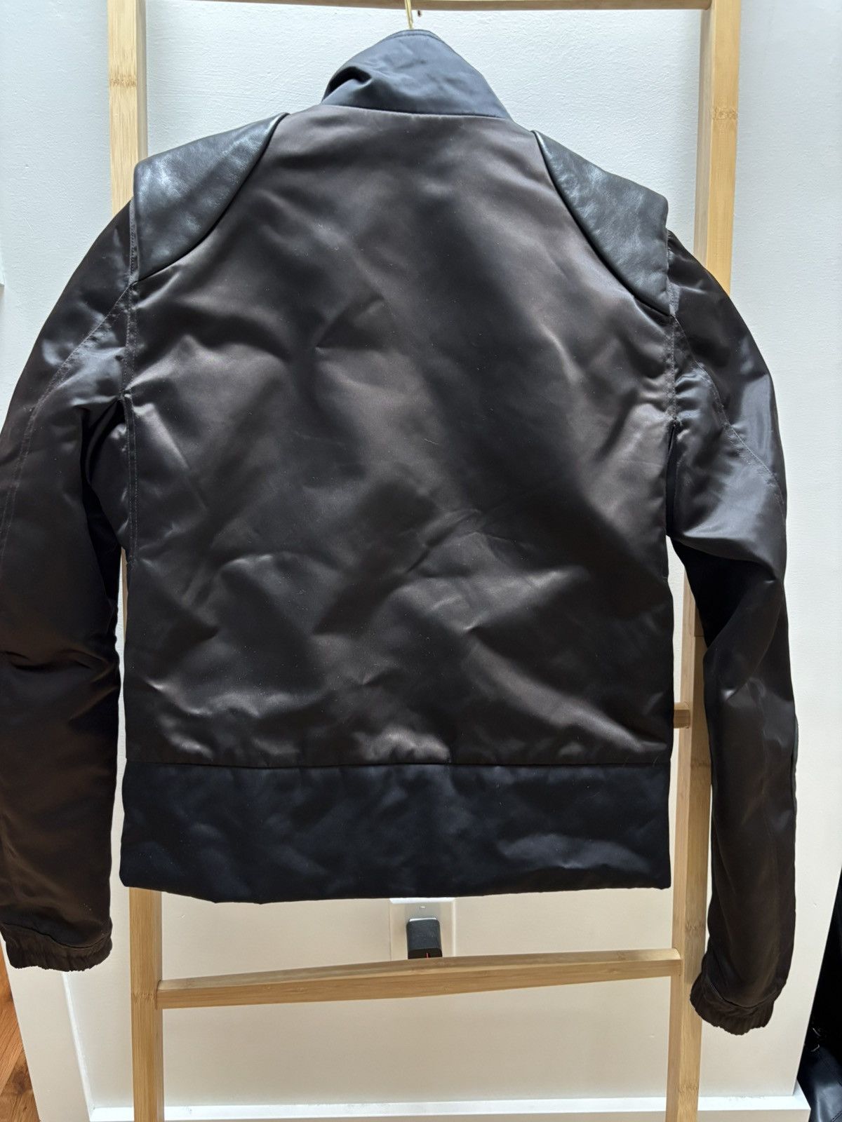 Rick Owens Mainline Tecuatl Leather Panelled Stag Jacket Size US S / EU 44-46 / 1 - 2 Thumbnail