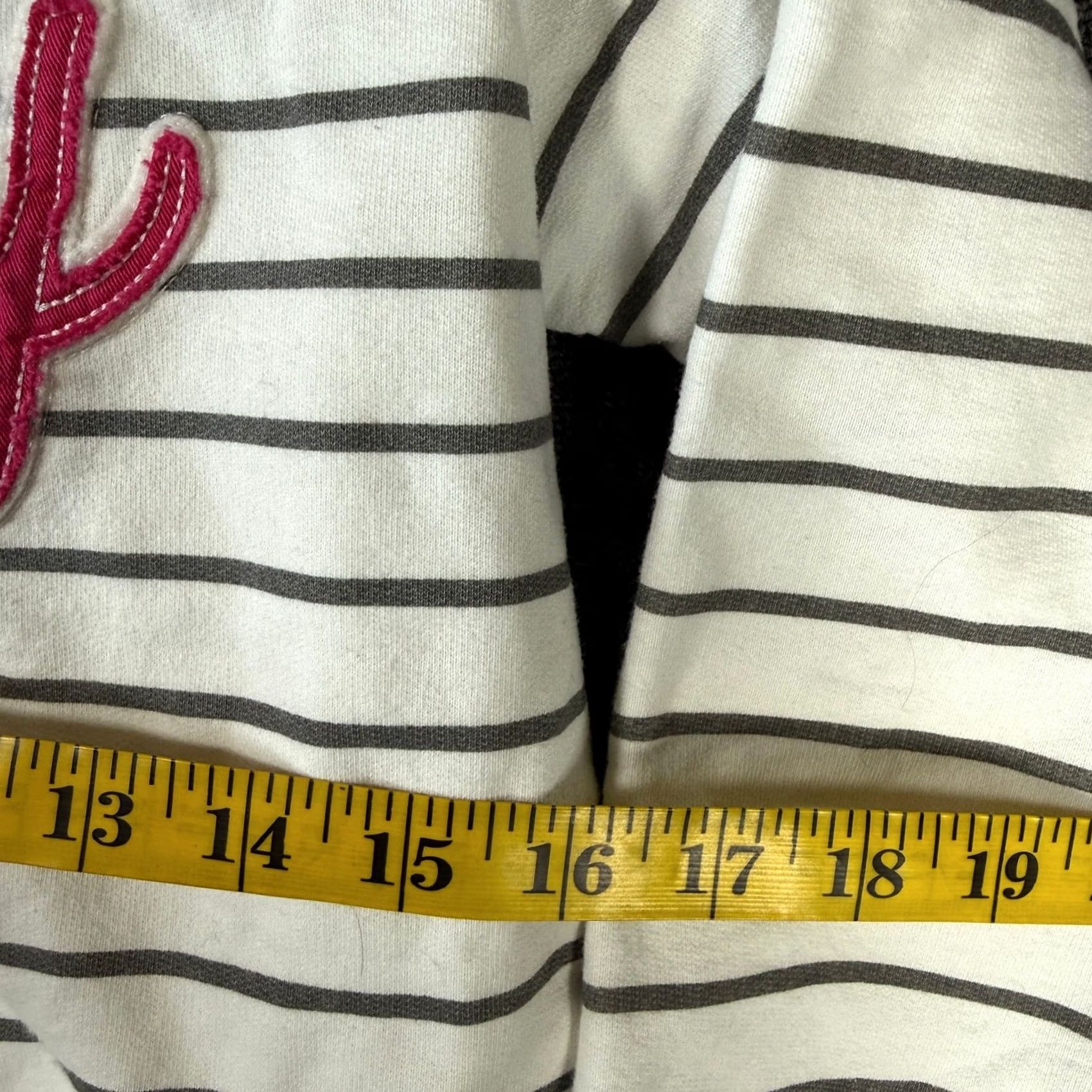 Disney VINTAGE Disney World Hoodie Sweatshirt M Pink Striped Preppy Disneyland Y2K White Women Size M / US 6-8 / IT 42-44 - 5 Thumbnail