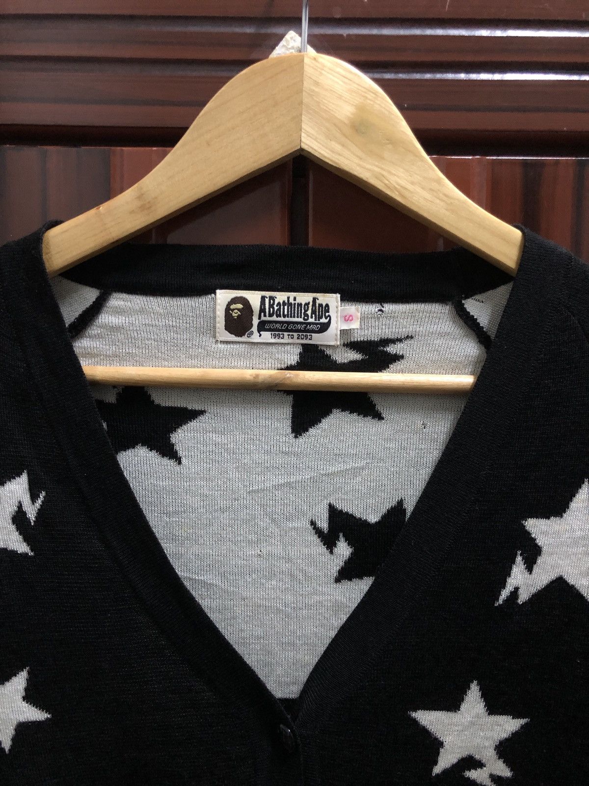 Bape Bapesta Pattern Relaxed Fit Knit Cardigan Size S / US 4 / IT 40 - 4 Thumbnail