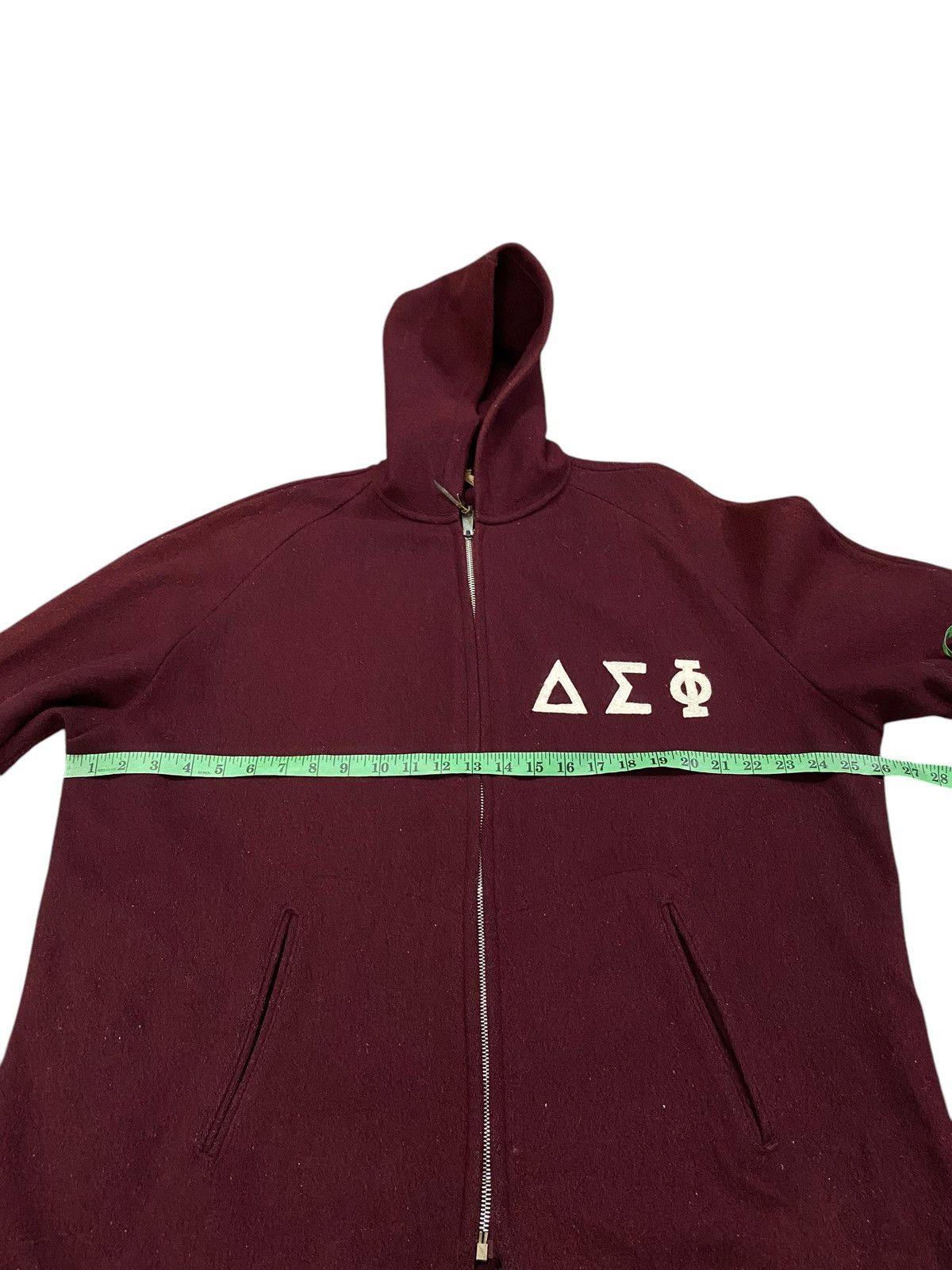 Vintage Vintage 70s Alpha Sigma Phi Wool Zipper Hoodie XL Size Size US XL / EU 56 / 4 - 16 Thumbnail