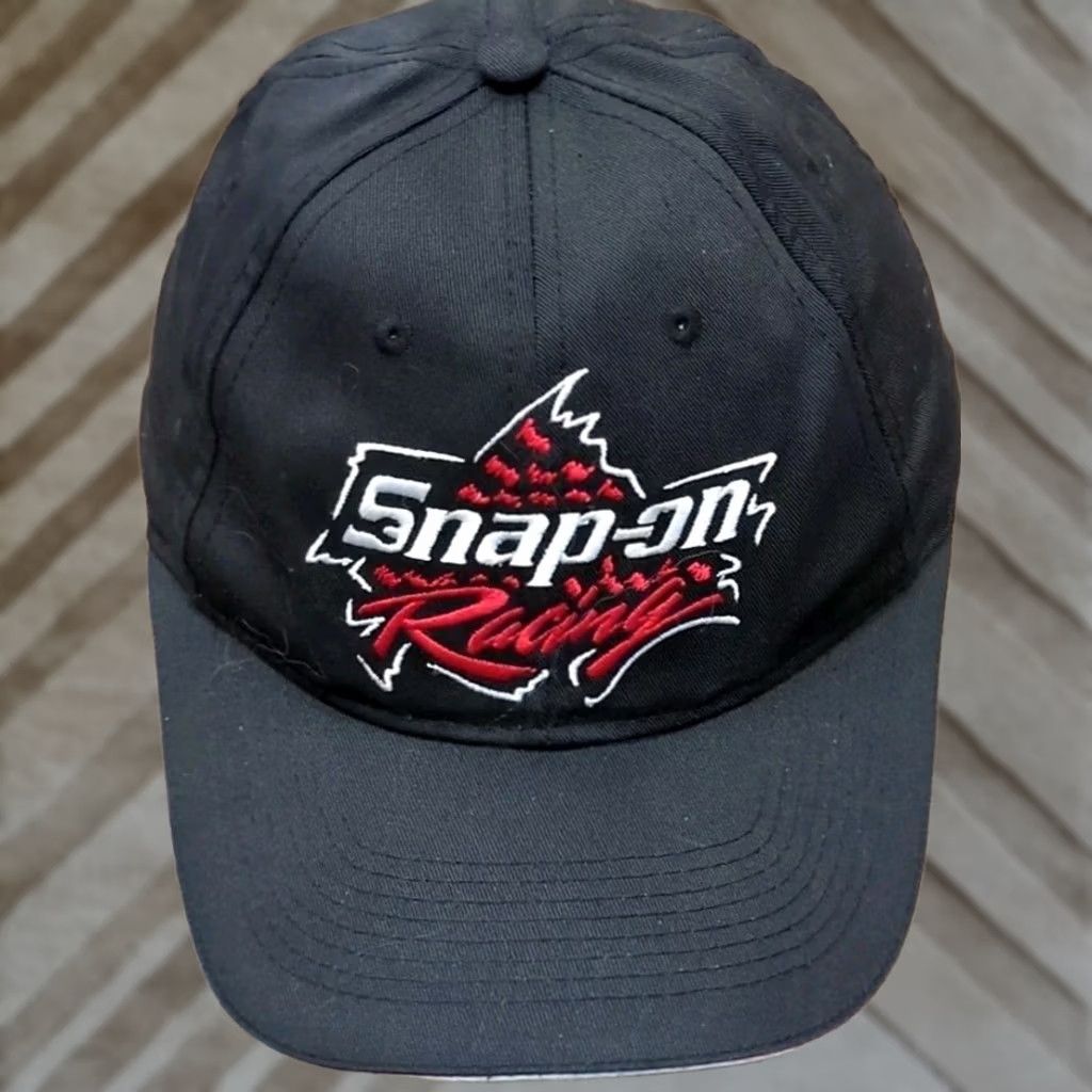 Vintage VINTAGE Snap-on Racing Adjustable Hat Choko Motorsports Black Mens Adjustable Snapback Black Hat Size ONE SIZE - 1 Thumbnail
