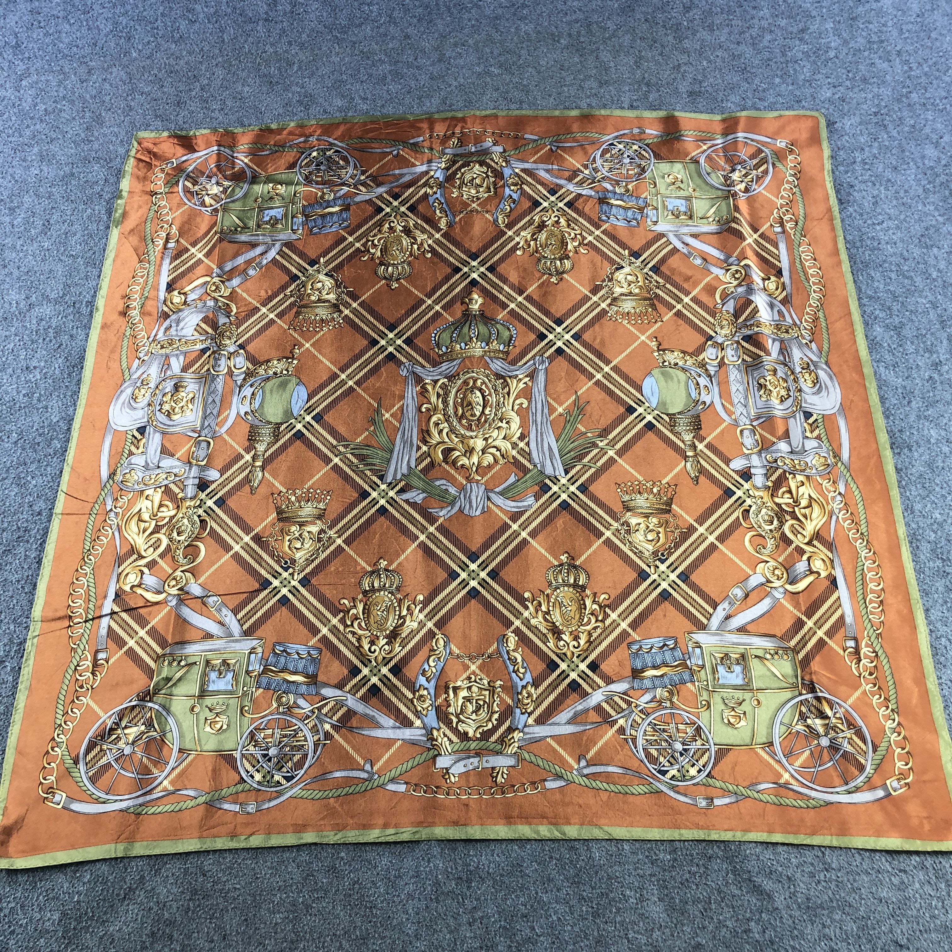 Japanese Brand Luxury Chains Silk Scarf M1375 Size ONE SIZE - 2 Thumbnail