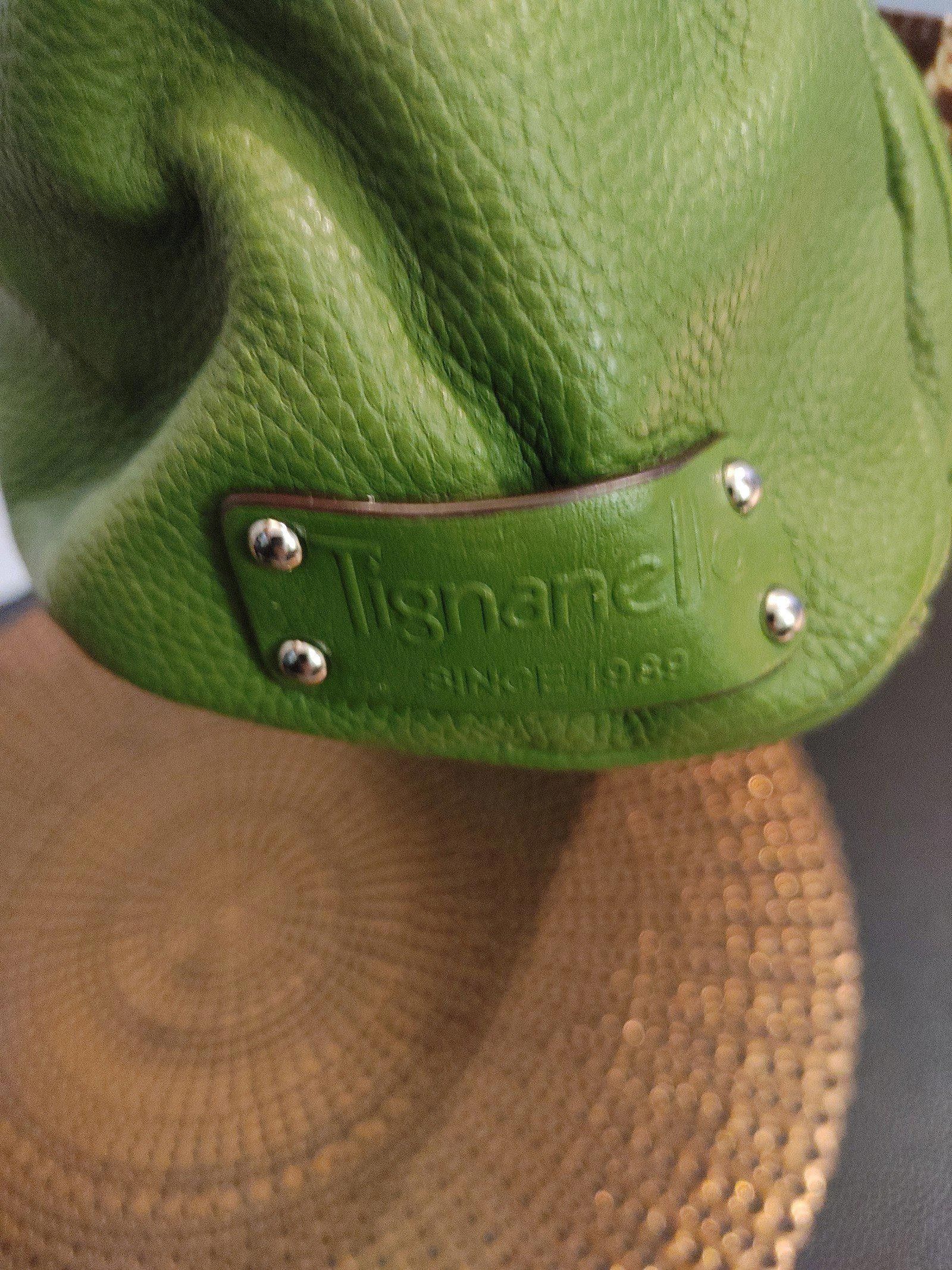 Designer Tignanello Lime Green Leather Shoulder Bag Size ONE SIZE - 3 Thumbnail