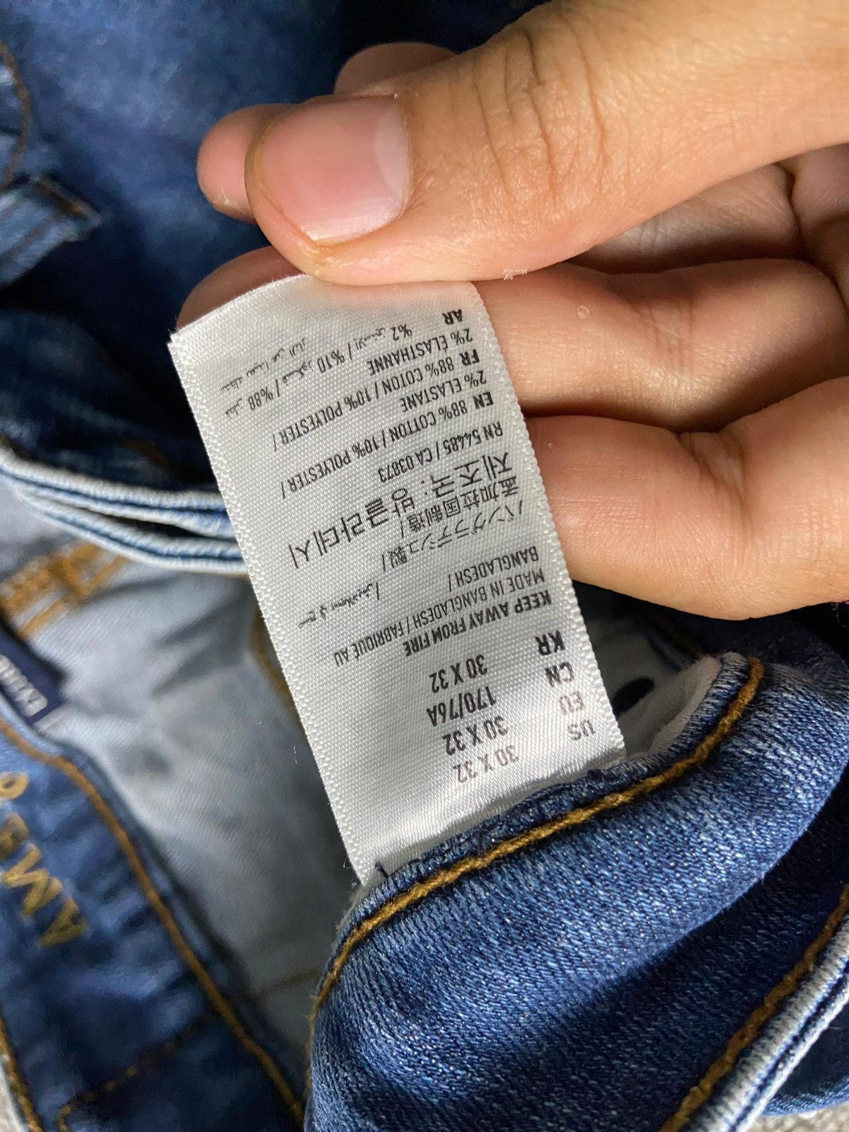 American Eagle Outfitters × Japanese Brand × Vintage American Eagle Outfitters Extreme Flex Ripped Jeans (133) Size US 30 / EU 46 - 5 Thumbnail