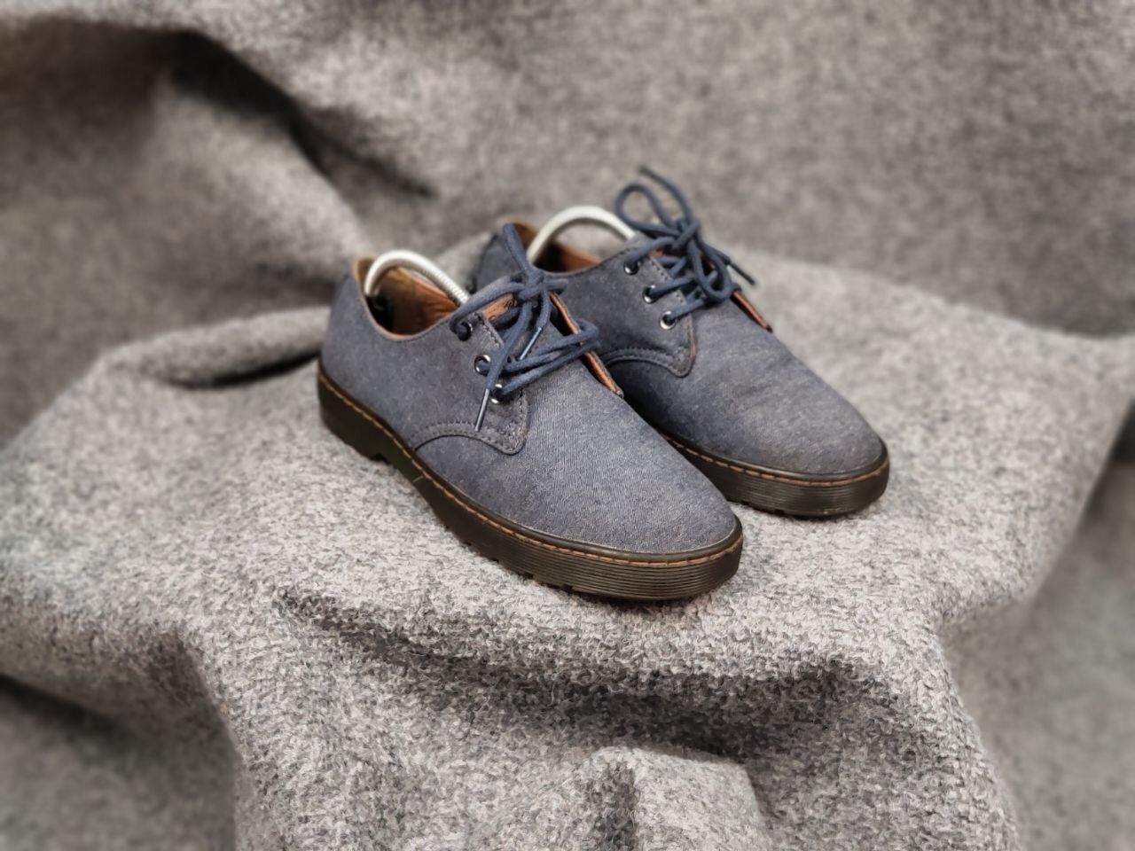 Dr. Martens Dr. Martens Delray Canvas Dark Classic Shoes Oxford Boots Size US 6.5 / EU 39-40 - 4 Thumbnail