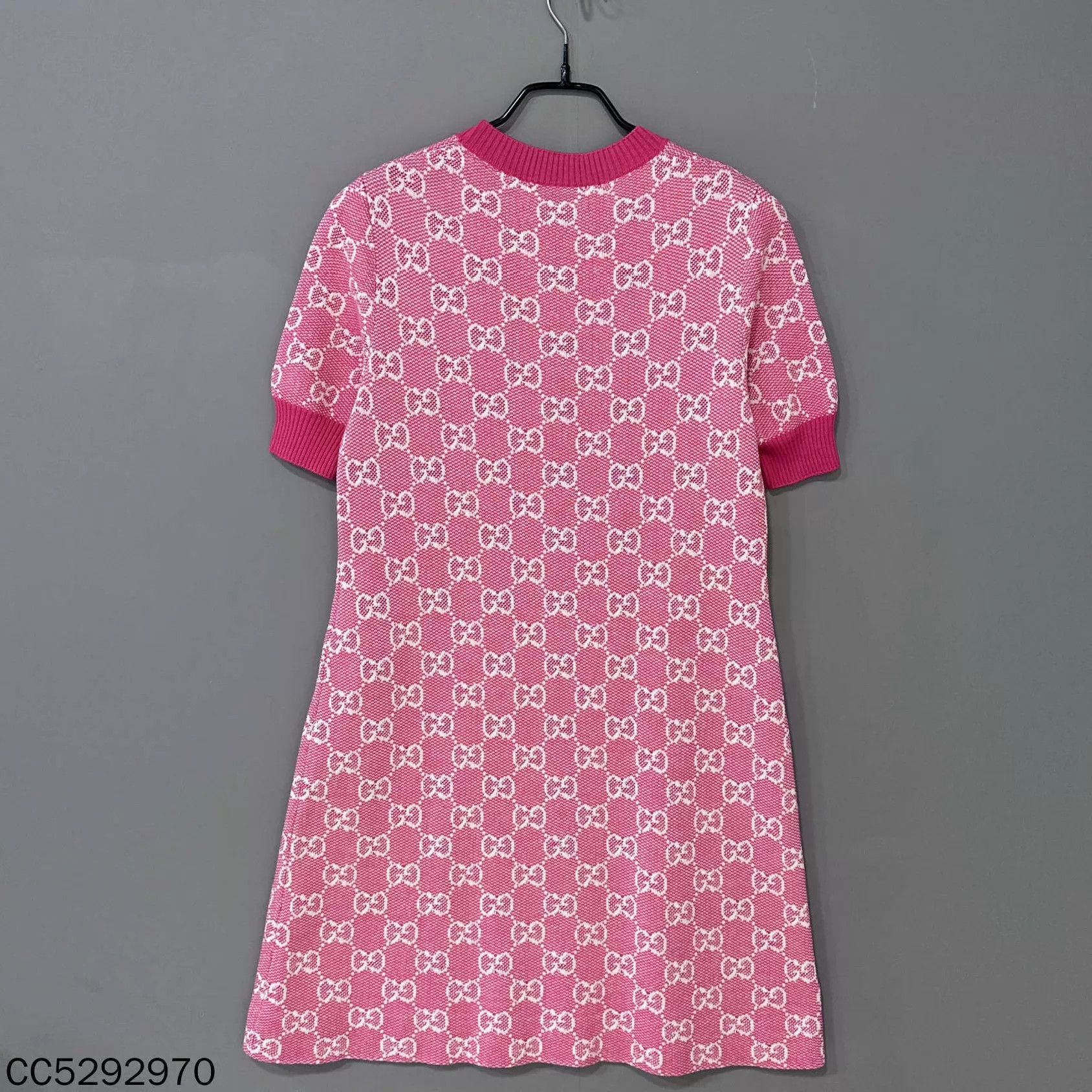 Gucci Gucci Pink GG Print Dress Size S Size S / US 4 / IT 40 - 3 Thumbnail