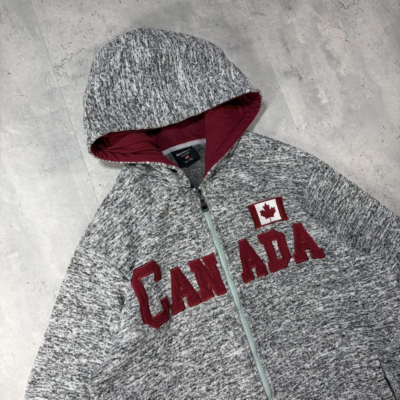 Other Y2K Grey Canada Grunge Zip Up Hoodie Size US L / EU 52-54 / 3 - 5 Thumbnail