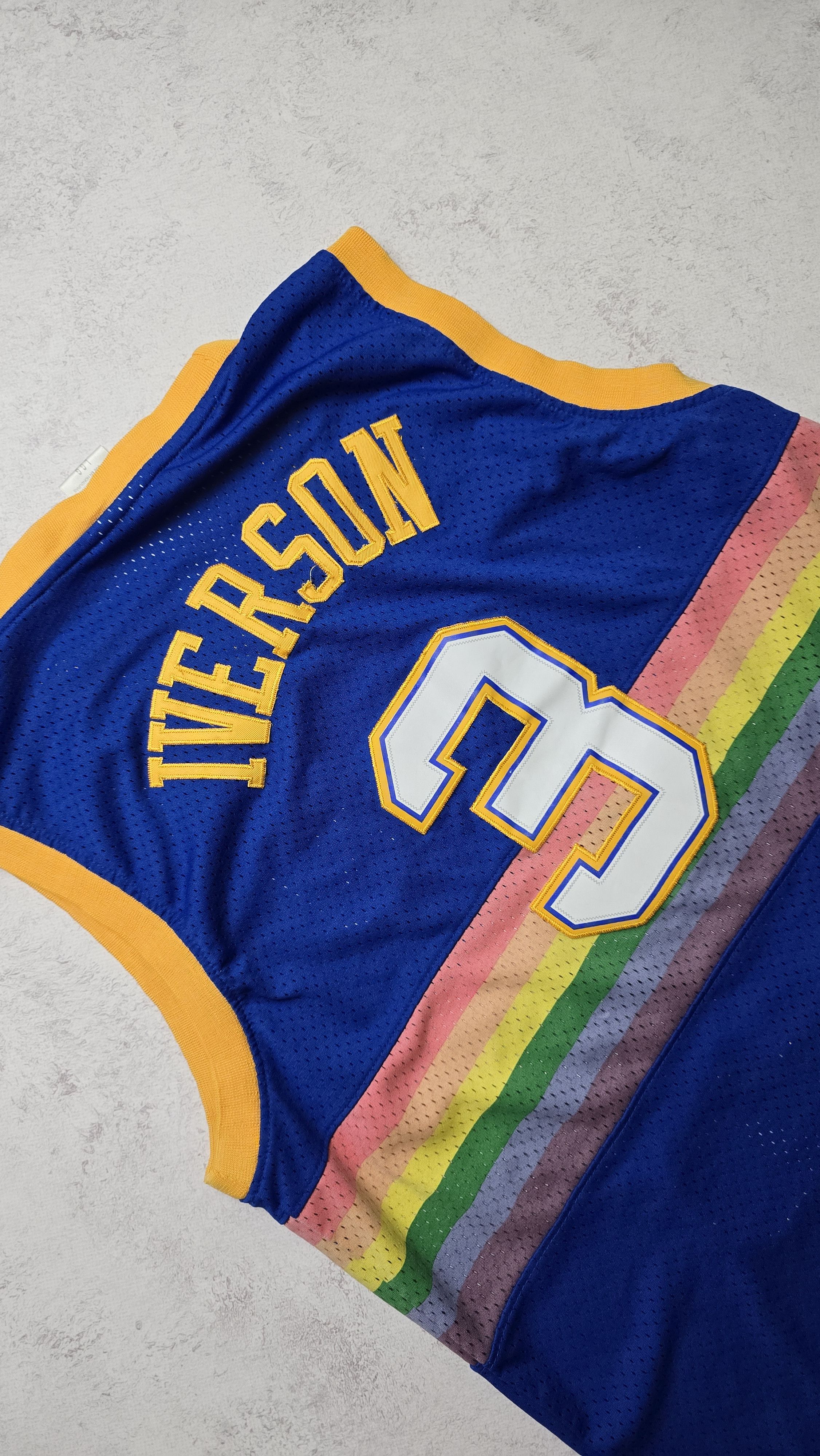 Adidas Denver Nuggets Iverson #3 Hardwood Classics Sewn Jersey Size US M / EU 48-50 / 2 - 4 Thumbnail