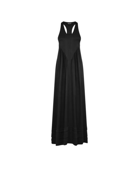 Tom Ford o1w1db10525 AB3386 Maxi Dress in Black Size XL / US 12-14 / IT 48-50 - 1 Thumbnail