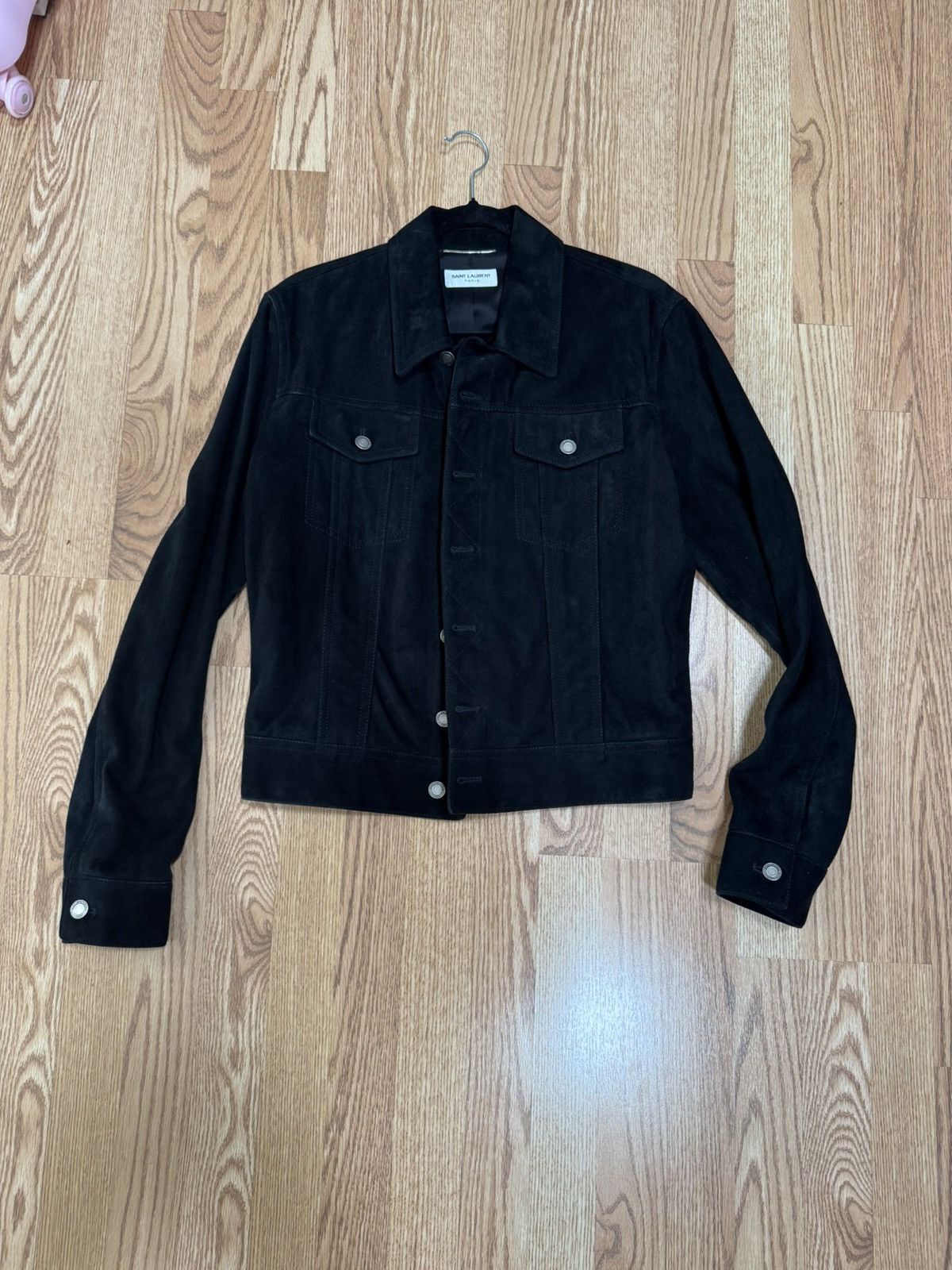 Saint Laurent Paris Suede Jacket Size US M / EU 48-50 / 2 - 2 Thumbnail