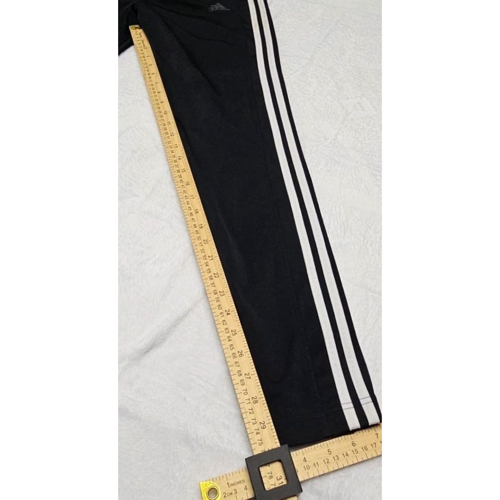 Adidas Adidas Track Pants Small Women Black White Primegreen Athletic Joggers, 3-Stripe, Elastic Waist, Straight Leg, Running & Gym Size 28" / US 6 / IT 42 - 8 Thumbnail