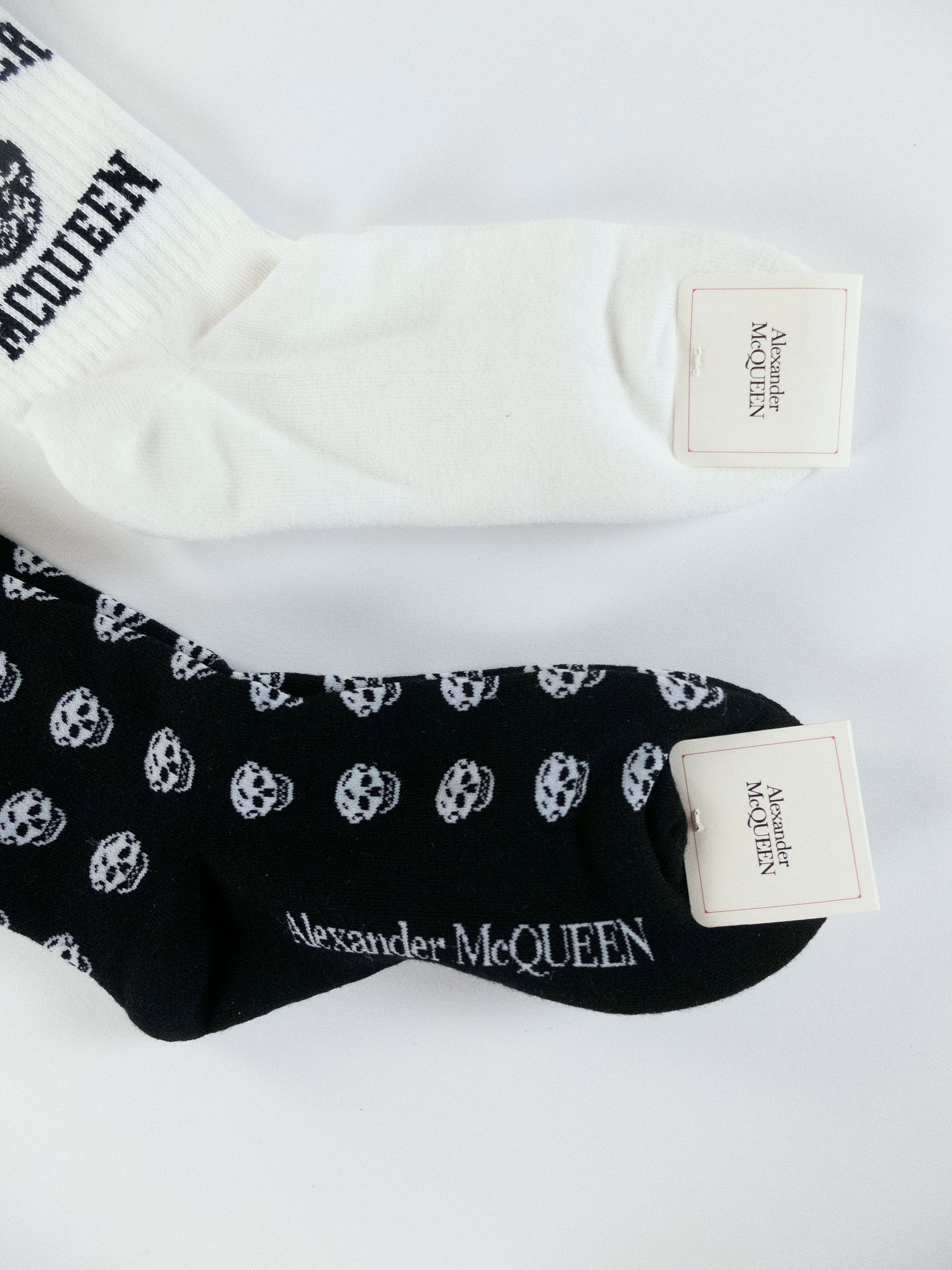 Alexander McQueen 4 pairs ALEXANDER MCQUEEN cotton crew socks Medium q Size ONE SIZE - 5 Thumbnail