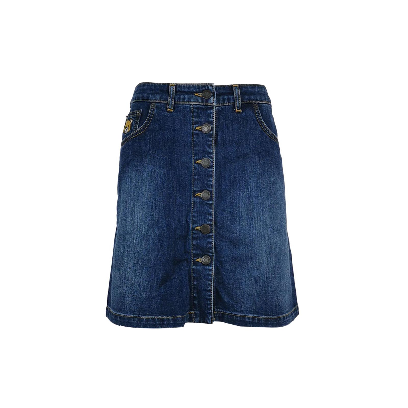 Moschino Moschino Teddy Bear Denim Mini Skirt Size 6 Size 28" / US 6 / IT 42 - 1 Thumbnail