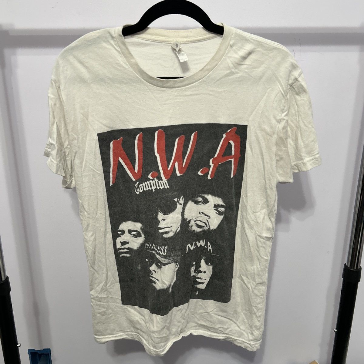 Next Level Apparel Next Level Apparel NWA White Graphic Tee Sz Medium - "Omar" Size US M / EU 48-50 / 2 - 2 Thumbnail