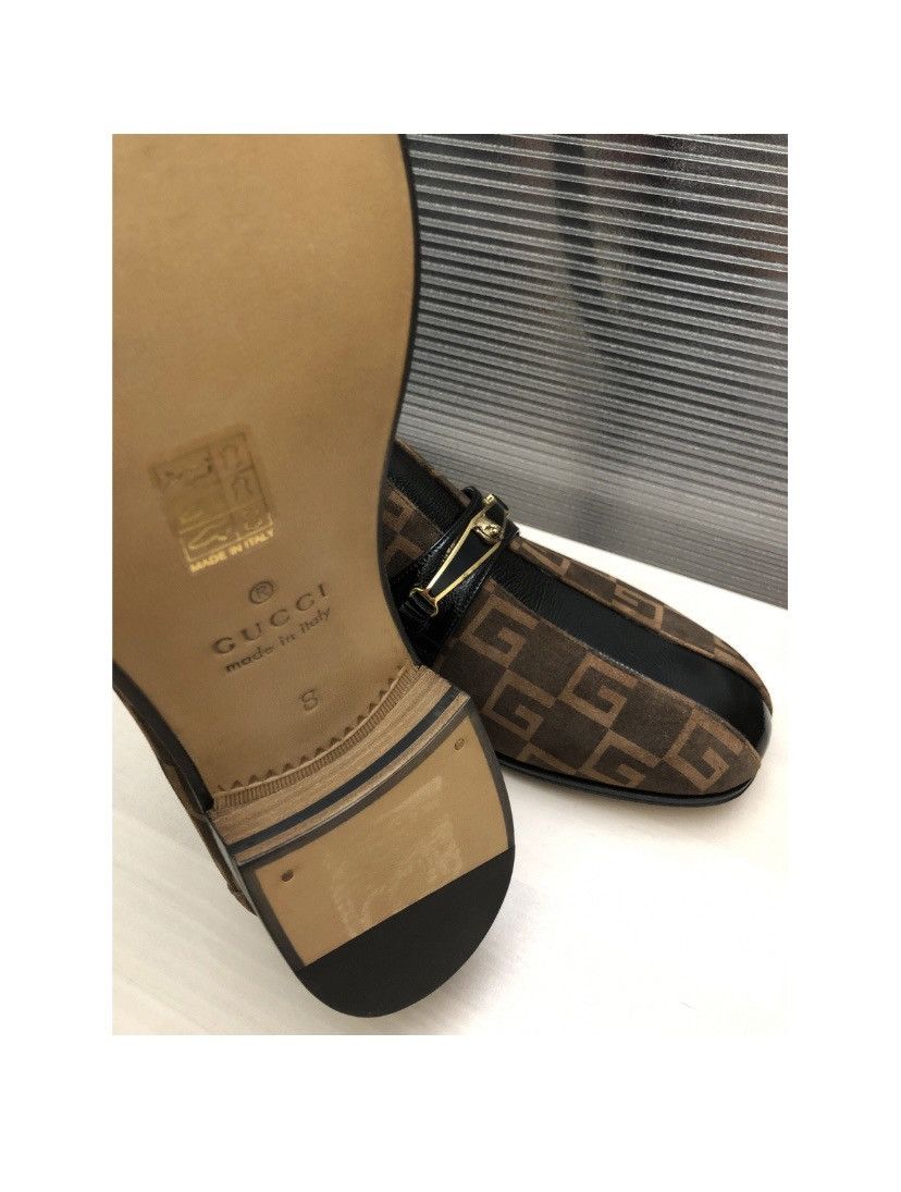 Gucci GUCCI 🇮🇹 Suede G Cube Tigerhead Bangle Ornament Loafer 9 NIB Size US 9 / EU 42 - 8 Thumbnail