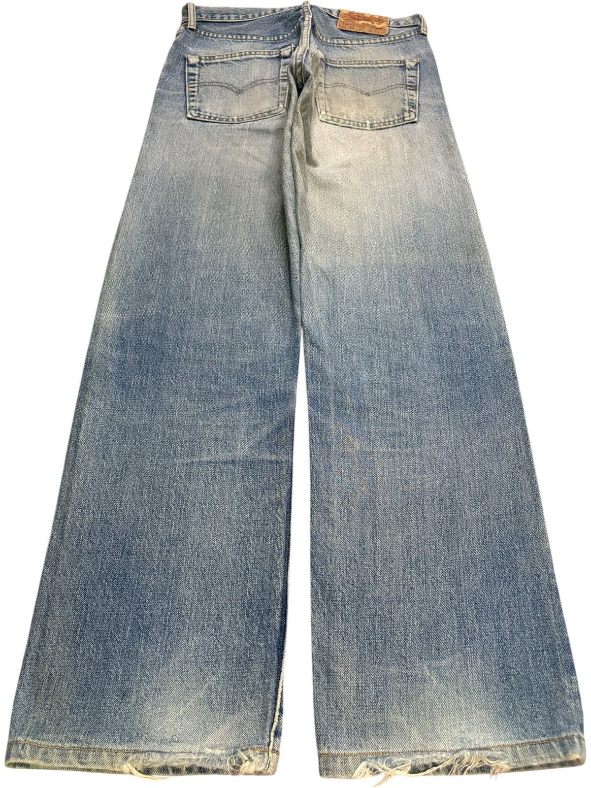 Levi's Vintage 90s Levis 502XX Selvedge Big E Mud Wash Loose Jeans Size US 29 - 3 Thumbnail