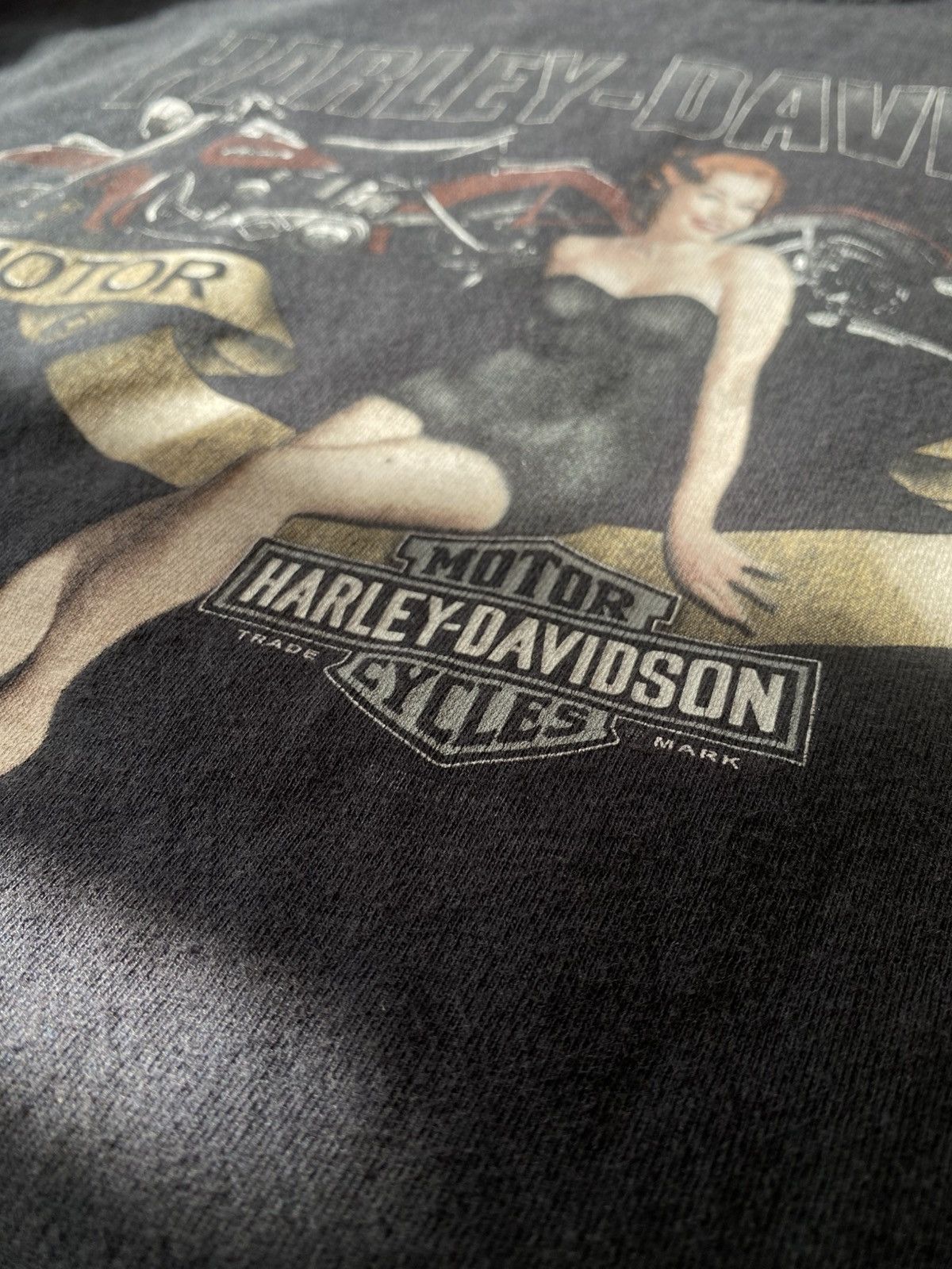 Harley Davidson × Vintage Harley Davidson T-shirt Vintage Streetwear Merch made in USA Size US L / EU 52-54 / 3 - 3 Thumbnail