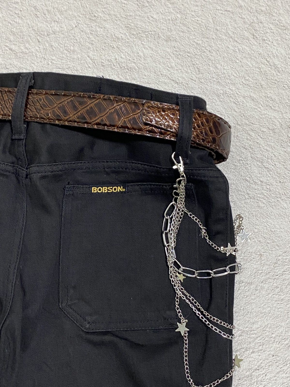 If Six Was Nine × KMRii × Le Grande Bleu (L.G.B.) SICK 💰 Vintage Bobson Western Super Flared Pants Size US 31 - 7 Thumbnail