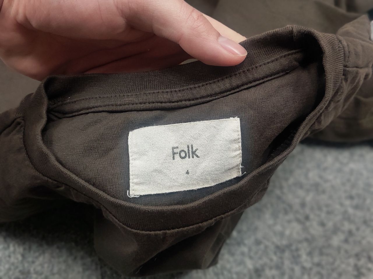 Folk Folk design minimalistic Brown Cotton Long sleeve Size US M / EU 48-50 / 2 - 12 Thumbnail