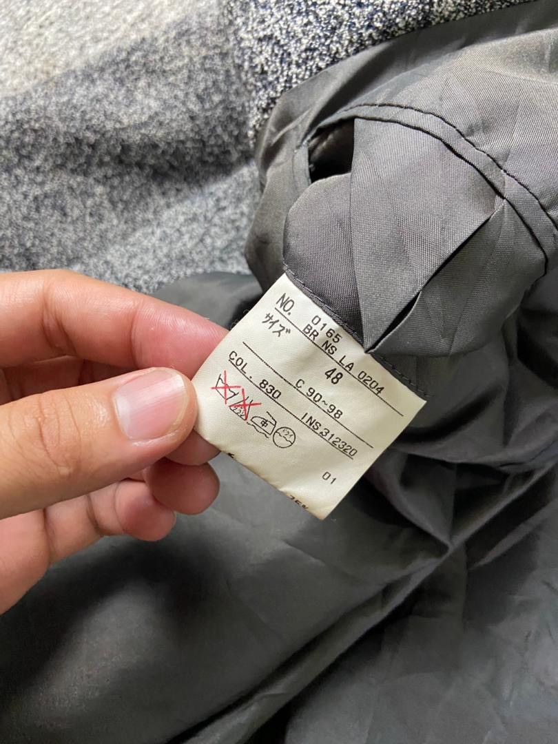 Japanese Brand 23K Homme Tweed Wool Single Breasted Blazer (198) Size US XS / EU 42 / 0 - 4 Thumbnail