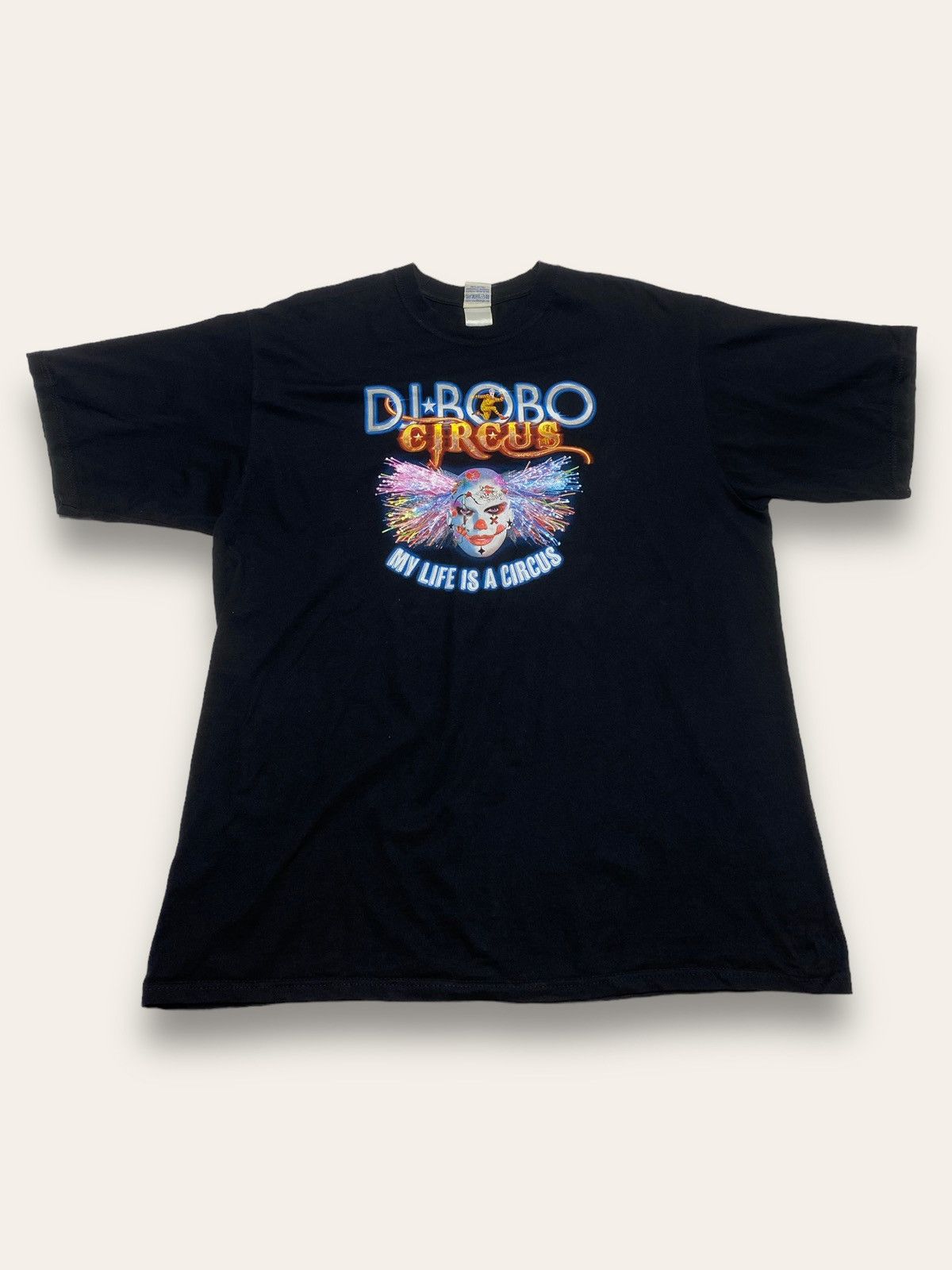 Vintage Vintage DJ BOBO CIRCUS Big Logo Clown T Shirt Y2K Size US XL / EU 56 / 4 - 1 Thumbnail